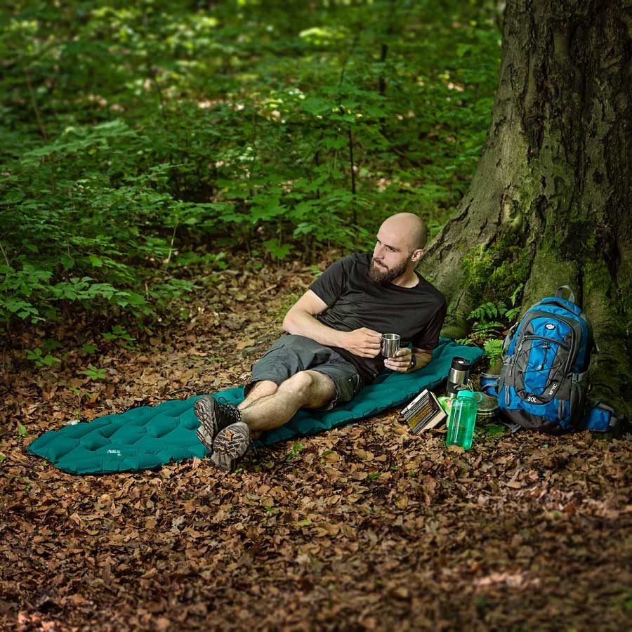 Односпальний матрац Nils Camp NC4005 - темно-зелений