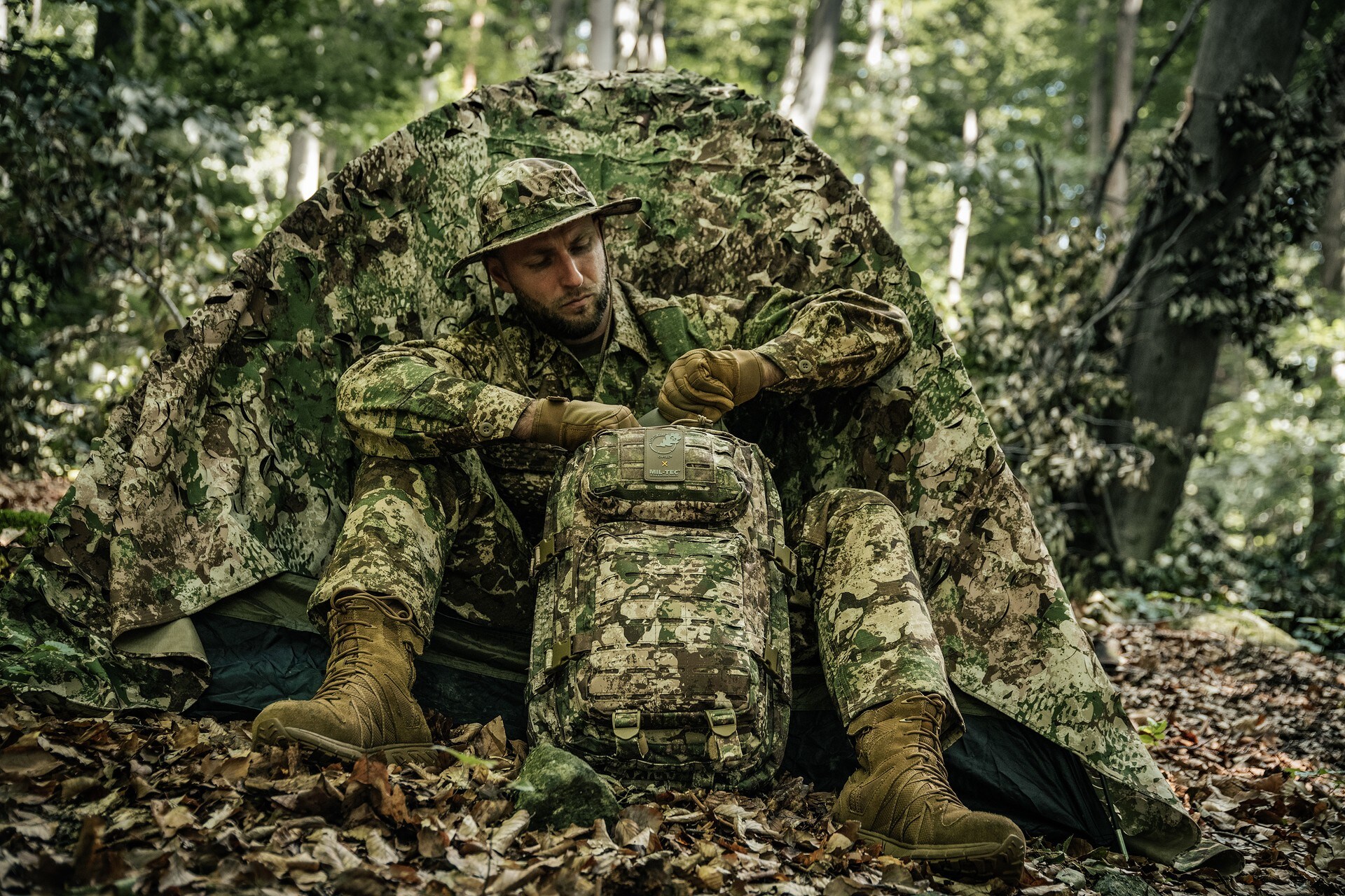 Рюкзак Mil-Tec Assault Pack Laser Cut Large 36 л - Phantomleaf WASP I Z2