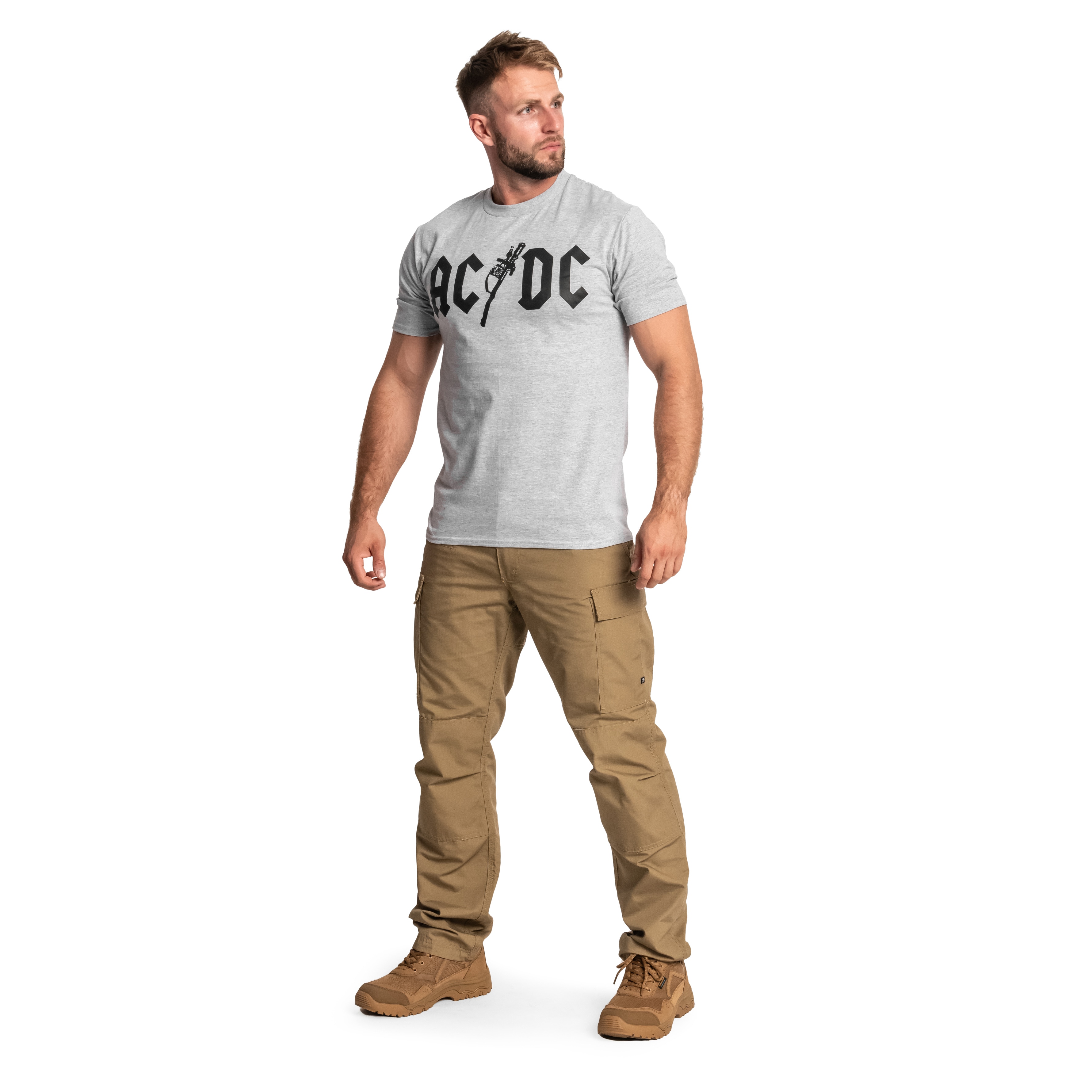 Футболка T-shirt Kałdun AC Piorun DC - Сірий/Чорний