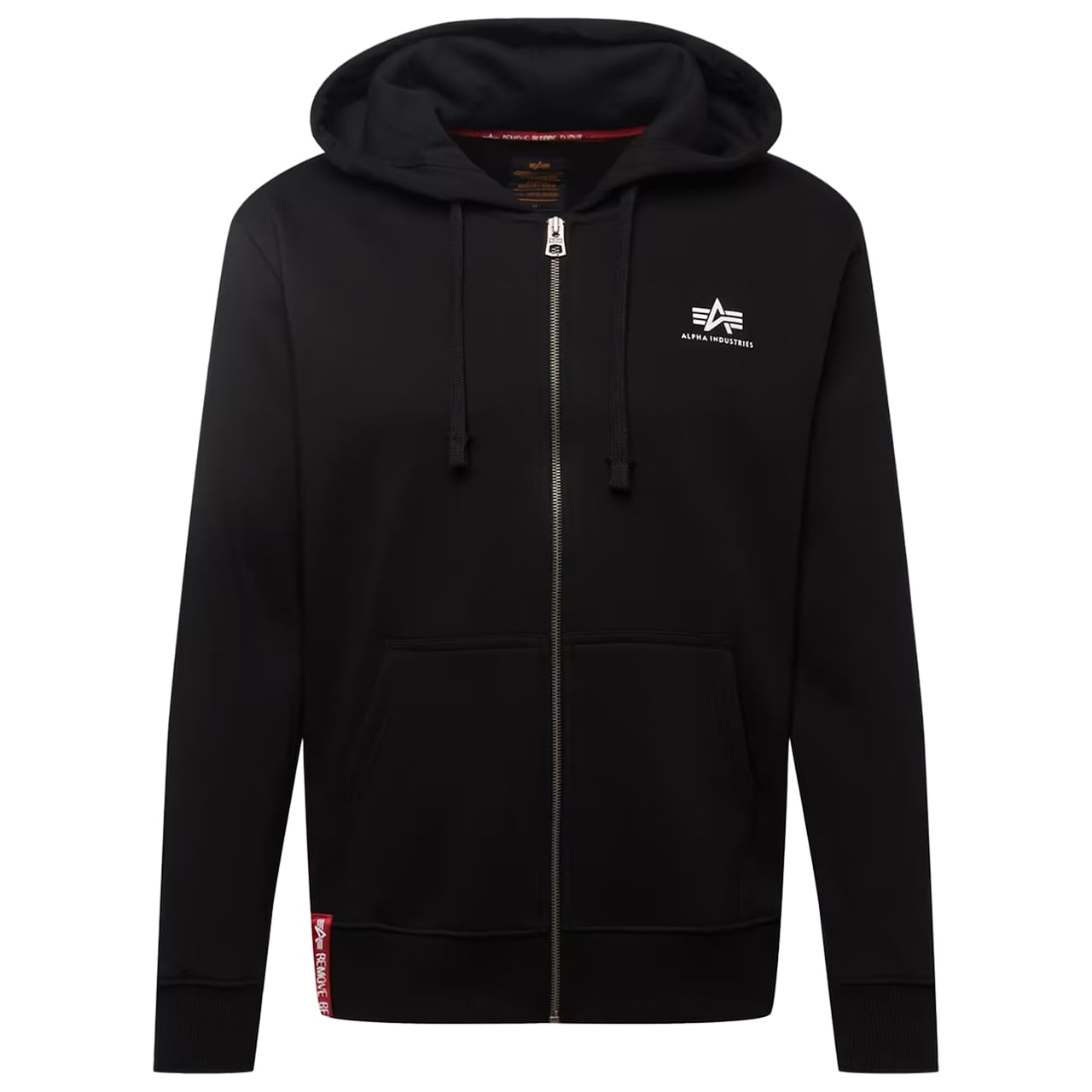 Худі Alpha Industries Basic Zip Hoody Small Logo - Black