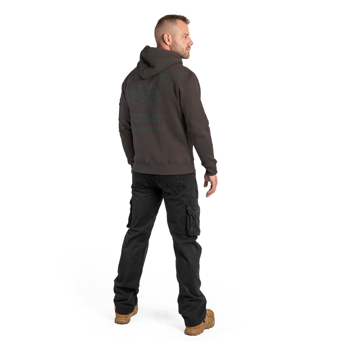 Кофта Alpha Industries Air Force Hoody - Vintage Grey