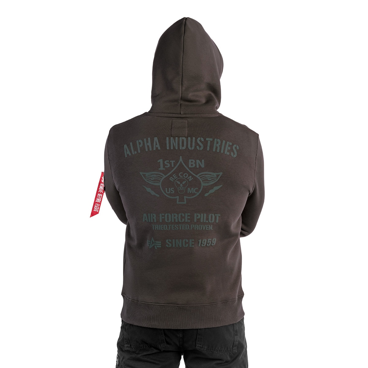 Кофта Alpha Industries Air Force Hoody - Vintage Grey