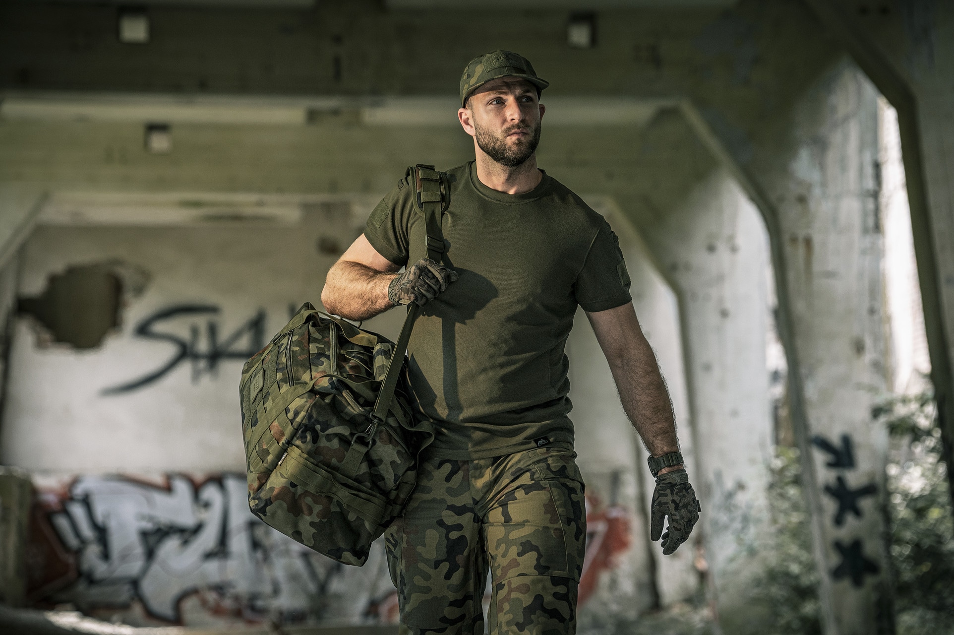 Бейсболка plus velcro Helikon-Tex PolyCotton Rip-Stop - wz.93 Pantera PL Woodland