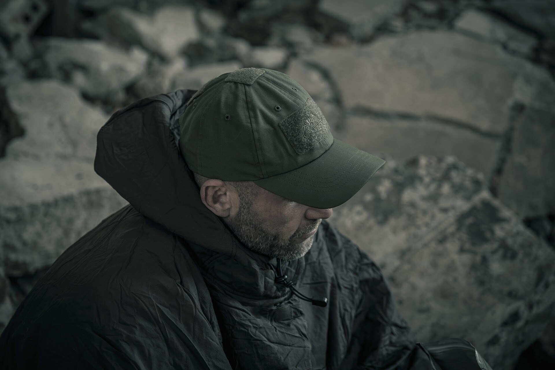 Бейсболка plus velcro Helikon PolyCotton Rip-Stop - Olive Green