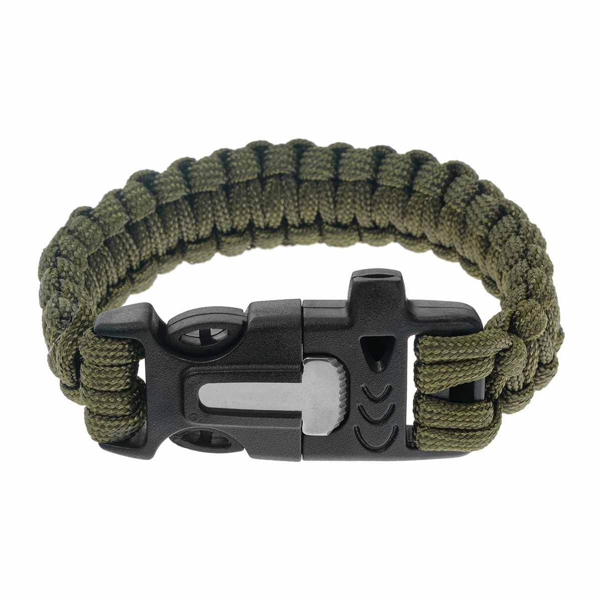 Браслет Paracord Badger Outdoor з кресалом - оливковий