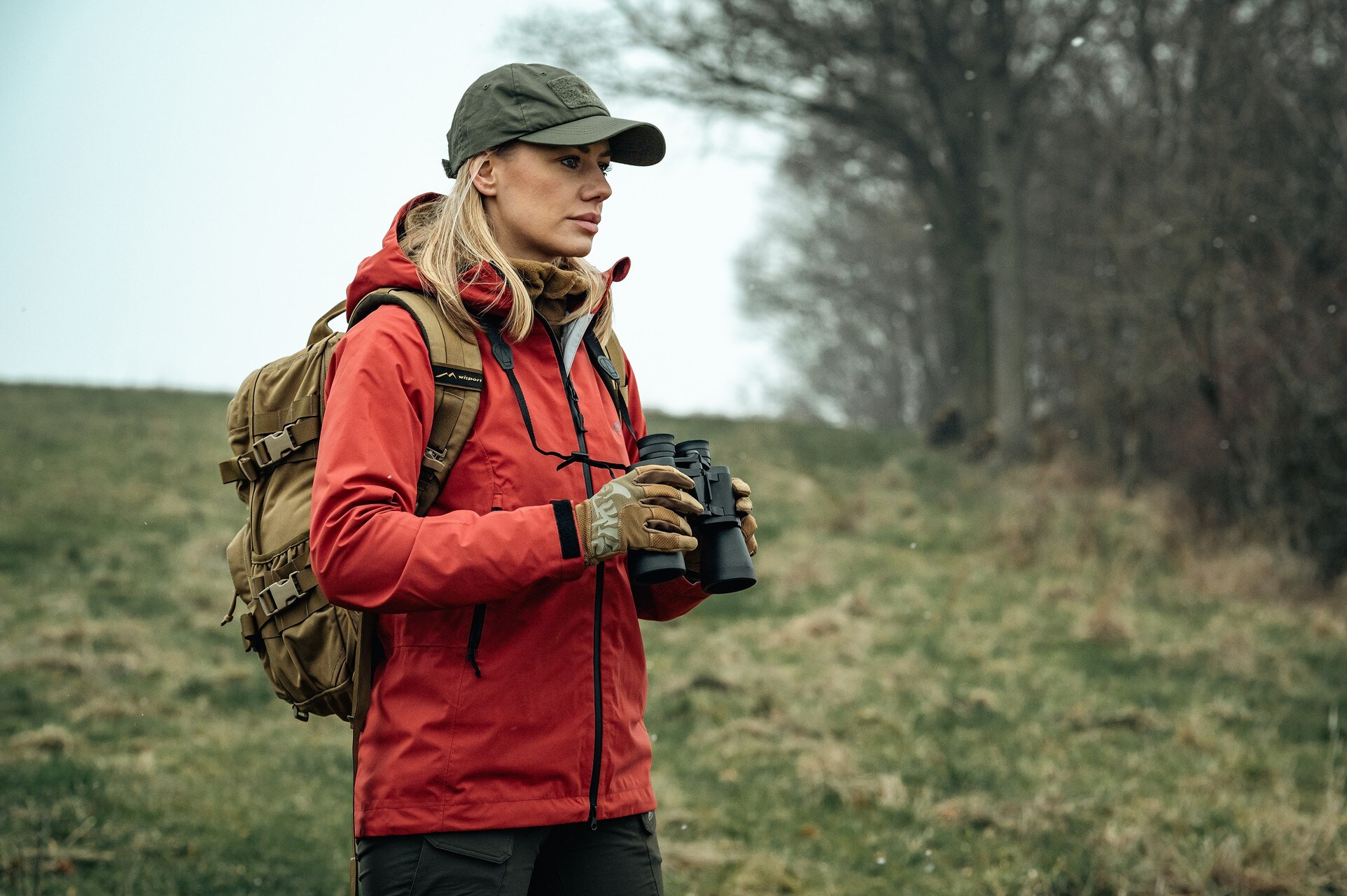 Жіноча куртка Helikon Squall Hardshell - Crimson Sky