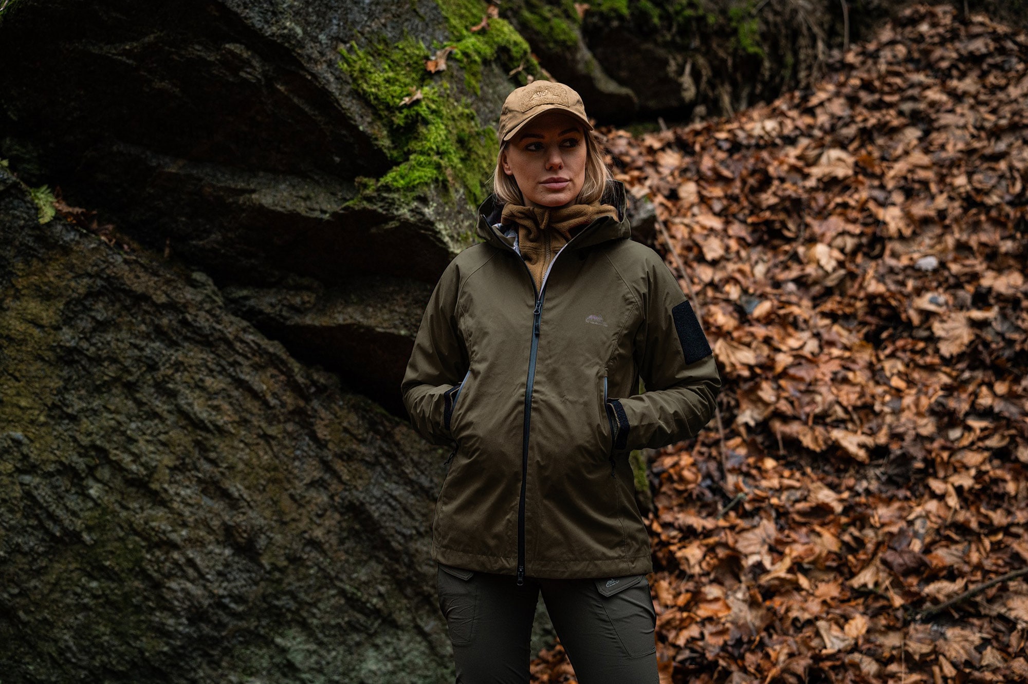 Жіноча куртка Helikon-Tex Squall Hardshell - Taiga Green