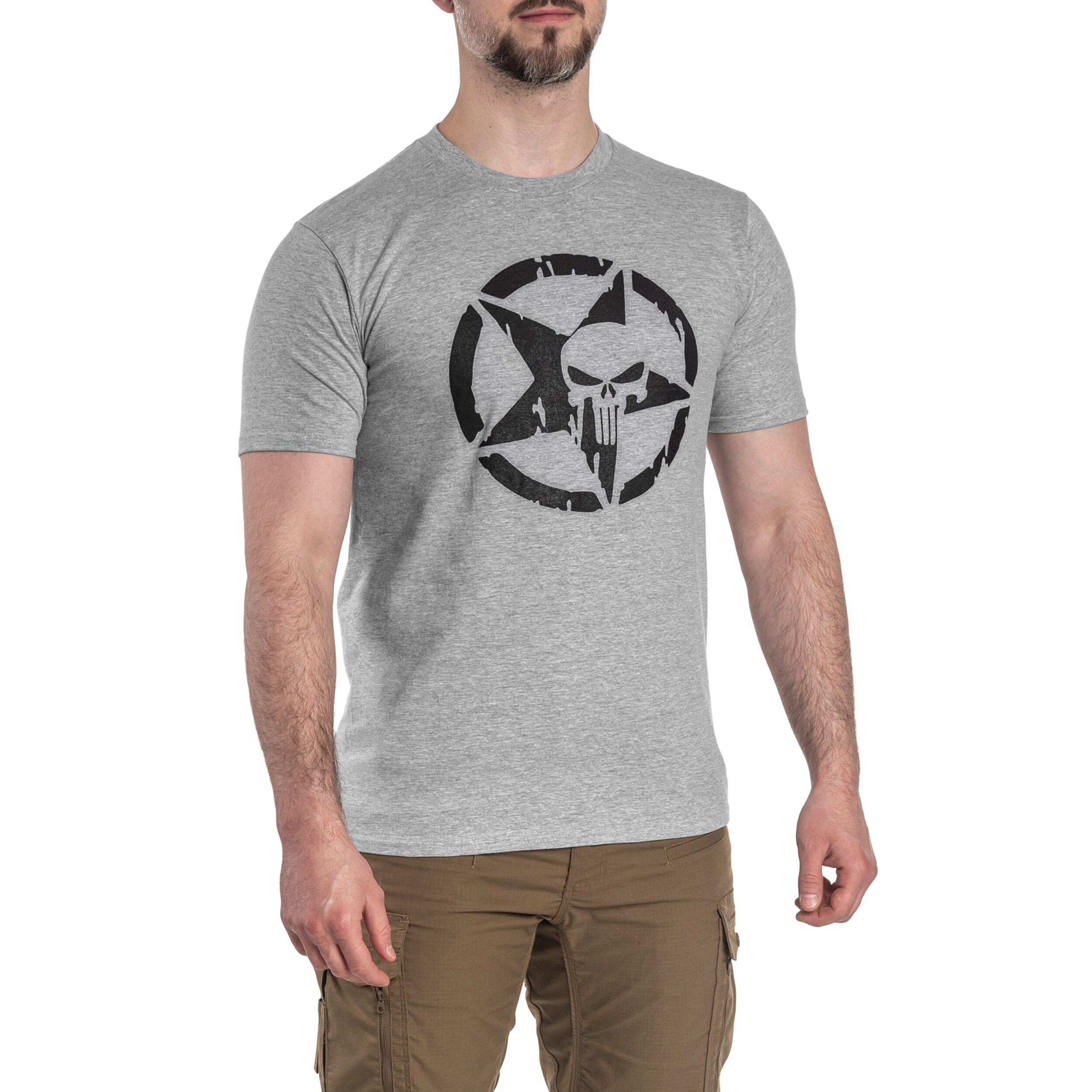 Футболка T-Shirt TigerWood Punisher Military - Сірий