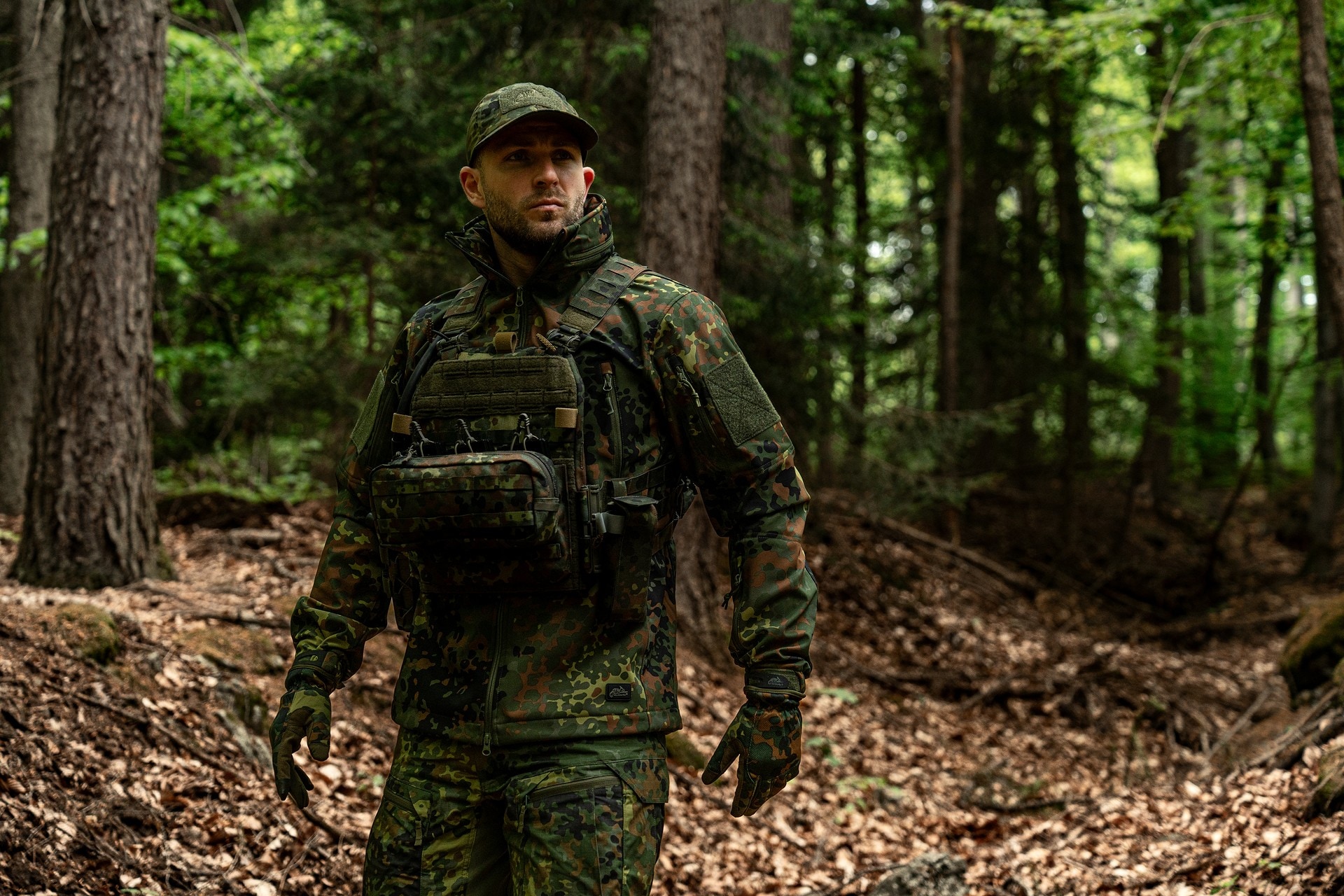 Тактичні рукавиці MFH Lightweight - Flecktarn