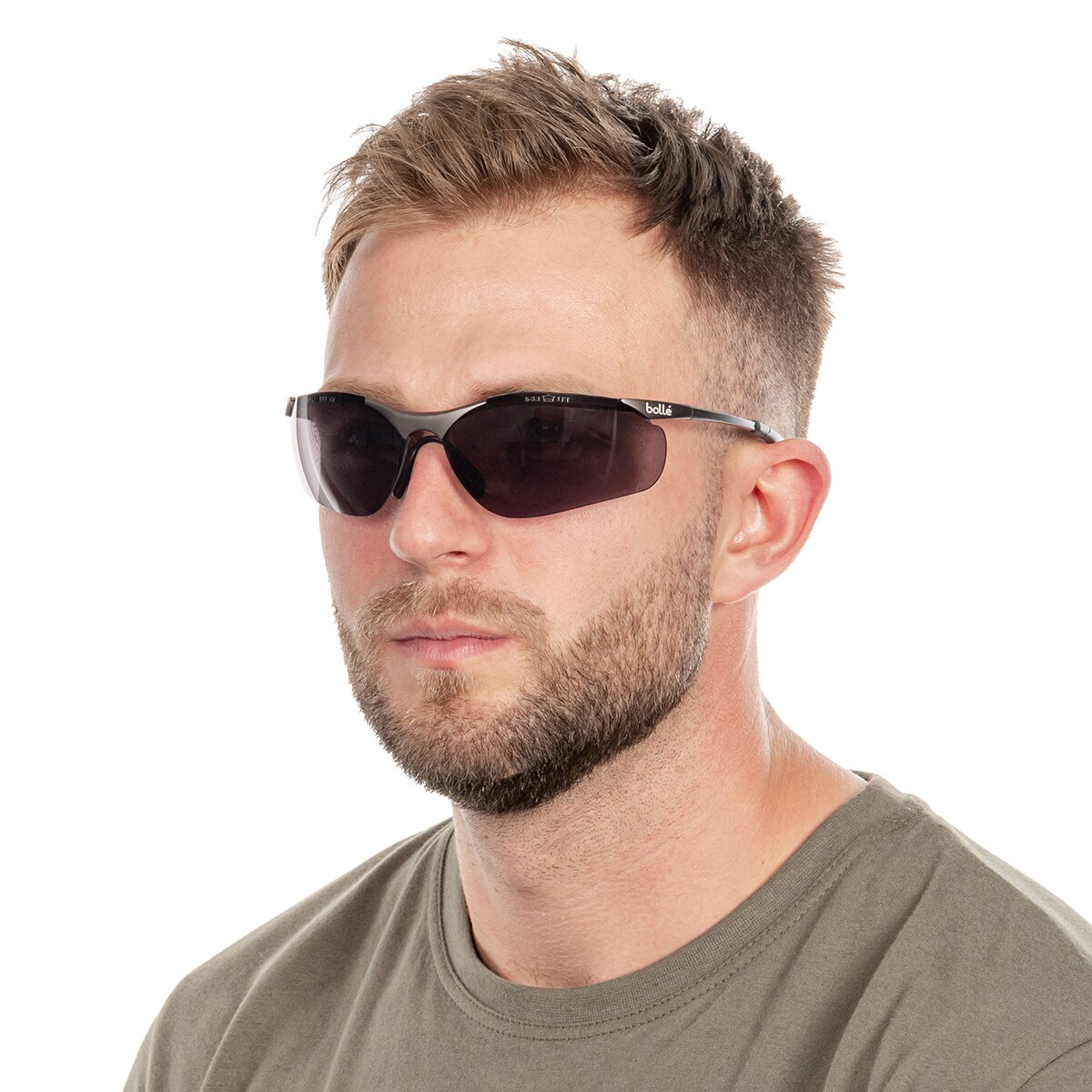 Тактичні окуляри Bolle Contour Metal Smoke