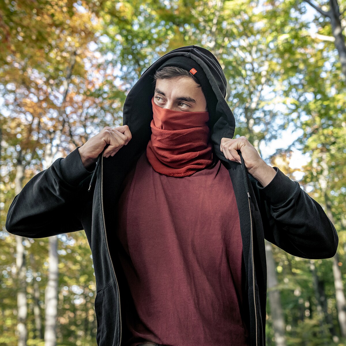 Бафф Pentagon Winter Neck - Maroon Red