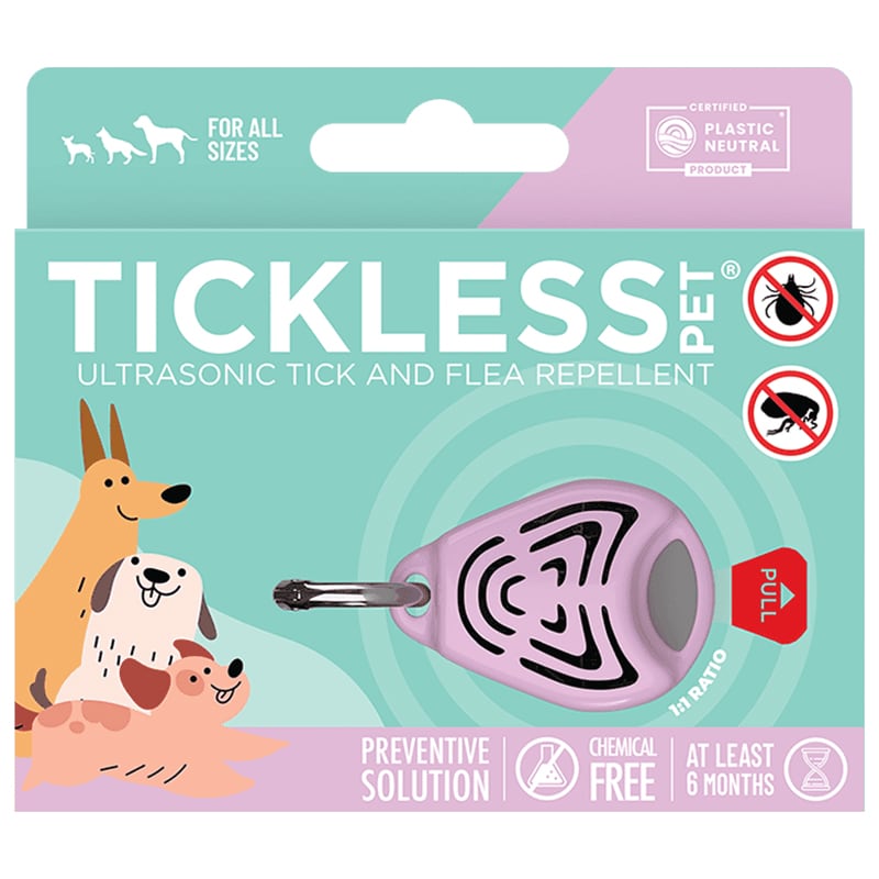 Ультразвуковий відлякувач кліщів TickLess Pet - для тварин - Pink