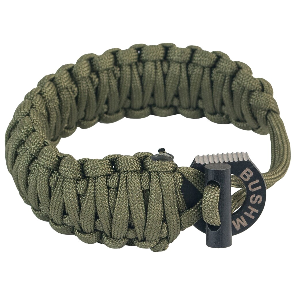 Браслет Bushmen Paracord із кресалом 6 м - Olive