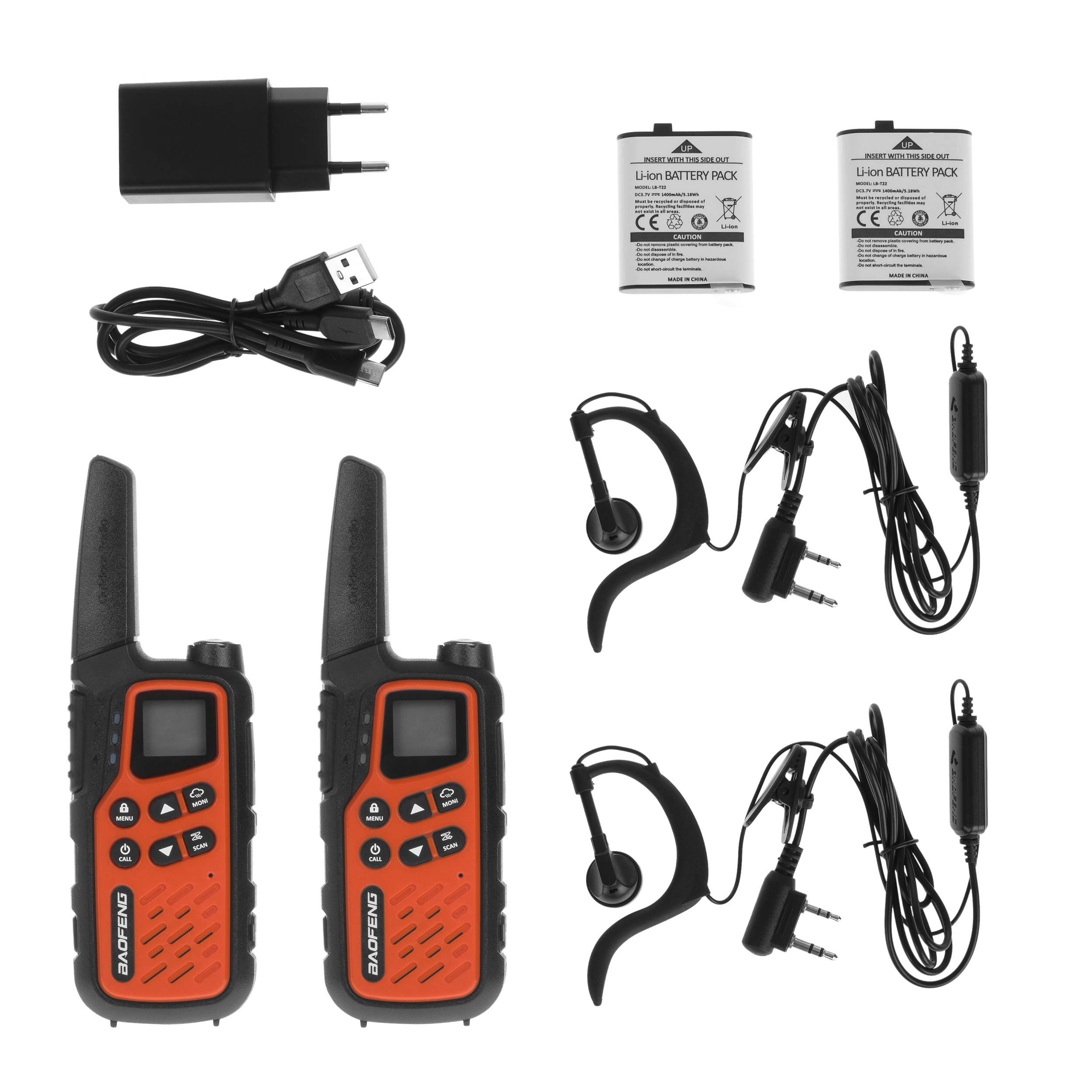Радіостанція Baofeng BF-25E PMR 2 шт. - Orange