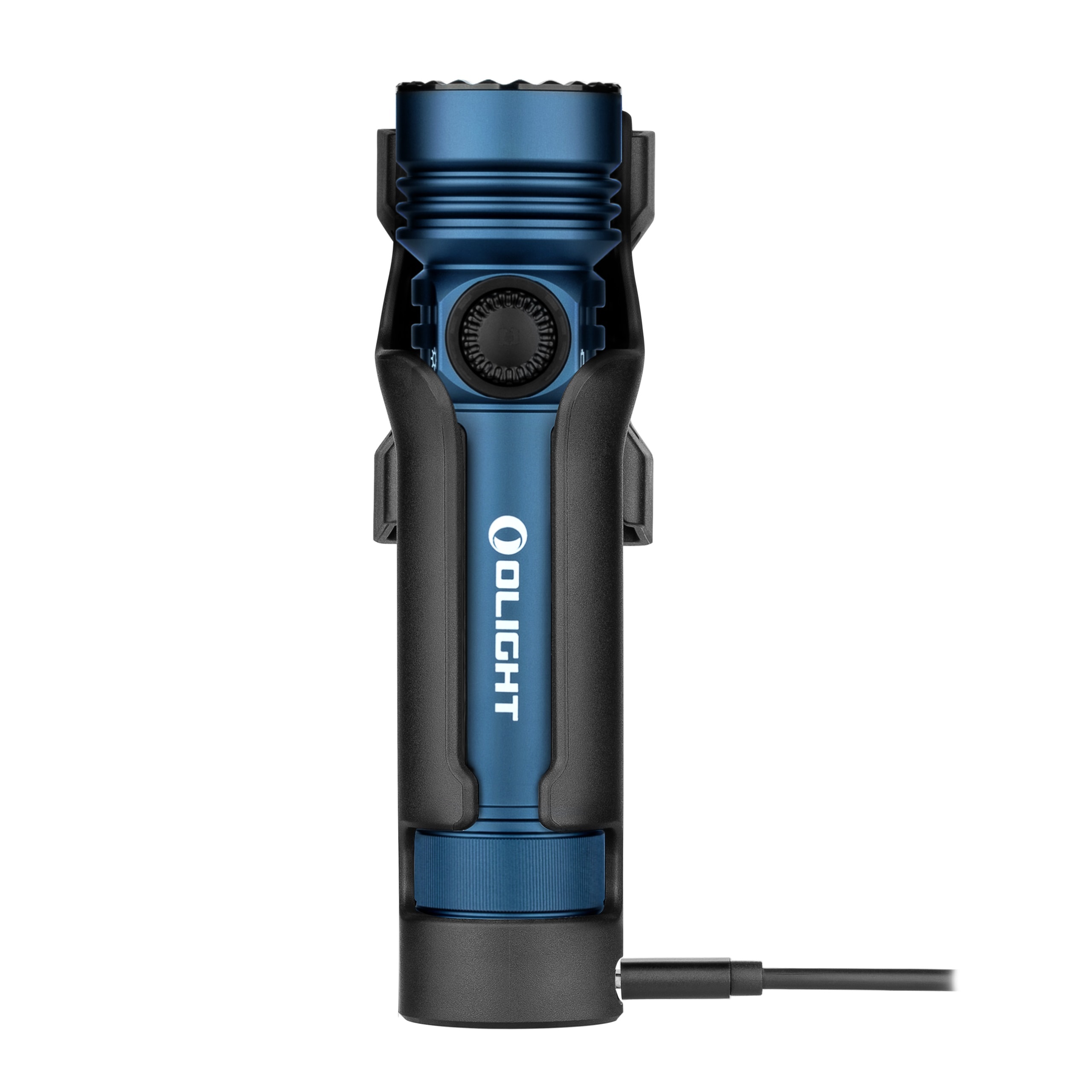 Тактично-пошуковий ліхтарик Olight Seeker 4 Pro Cool White Midnight Blue - 4600 люменів