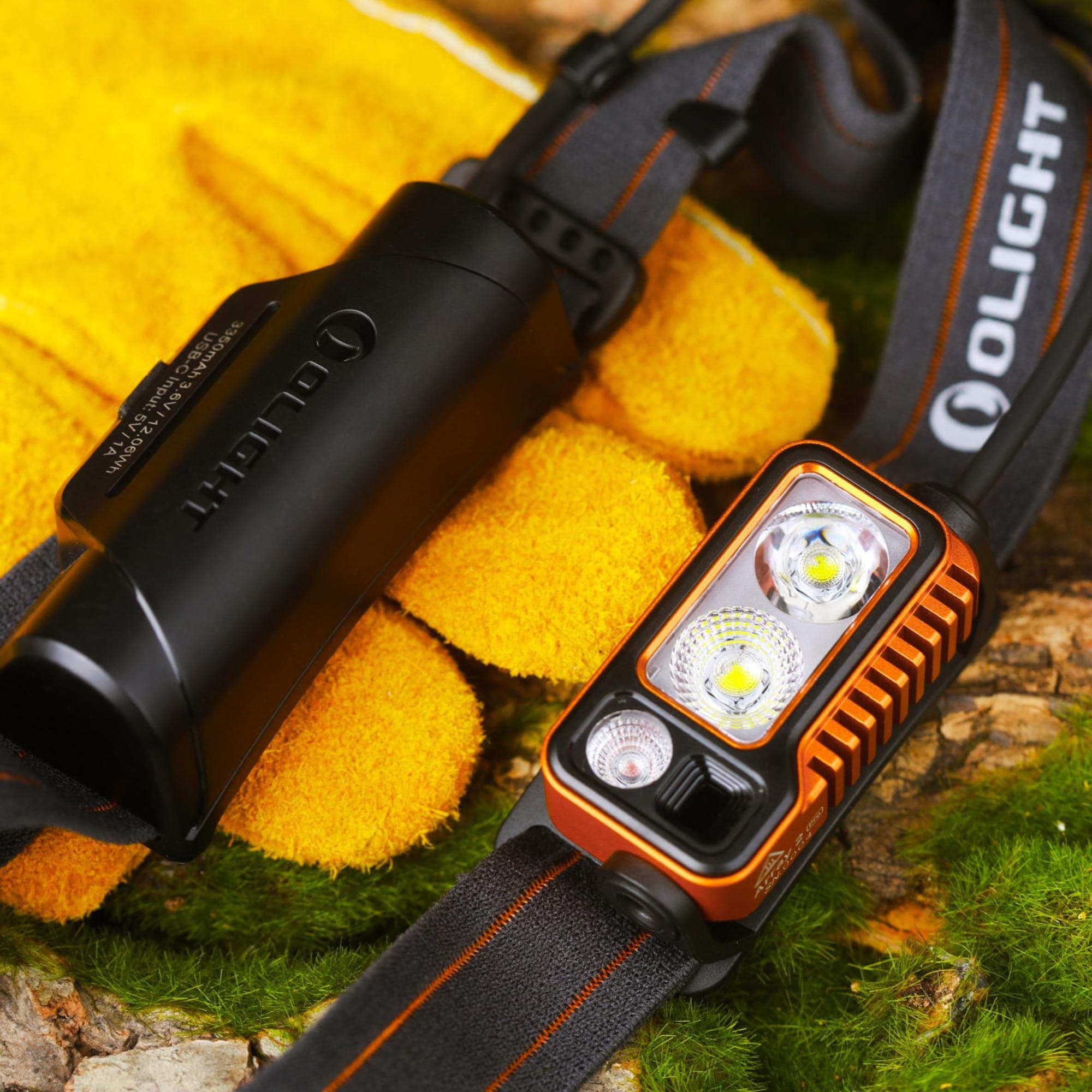 Налобний ліхтарик Olight Array 2 Pro Orange - 1500 люменів