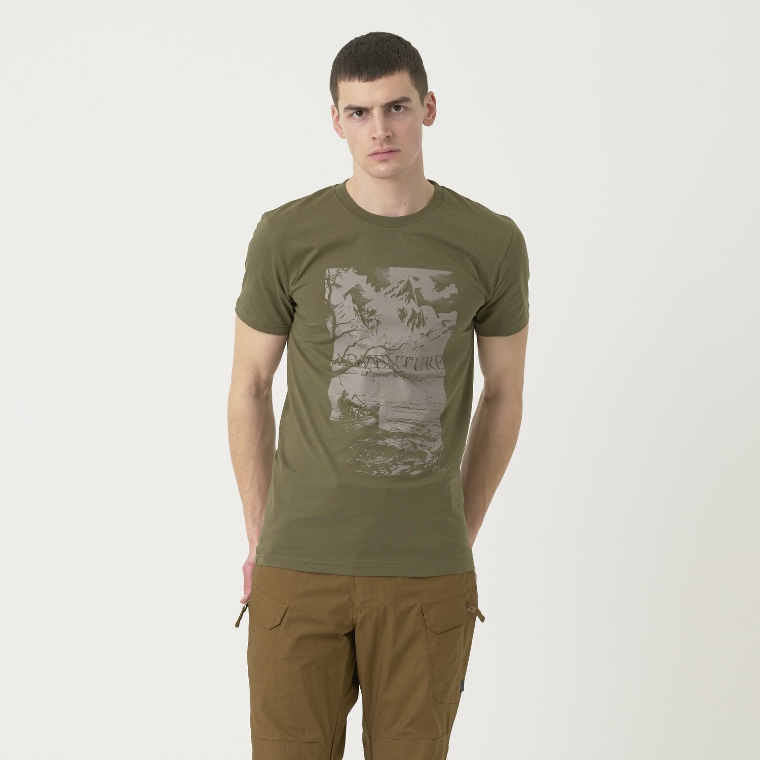 Футболка T-shirt Helikon Adventure is out there - Olive