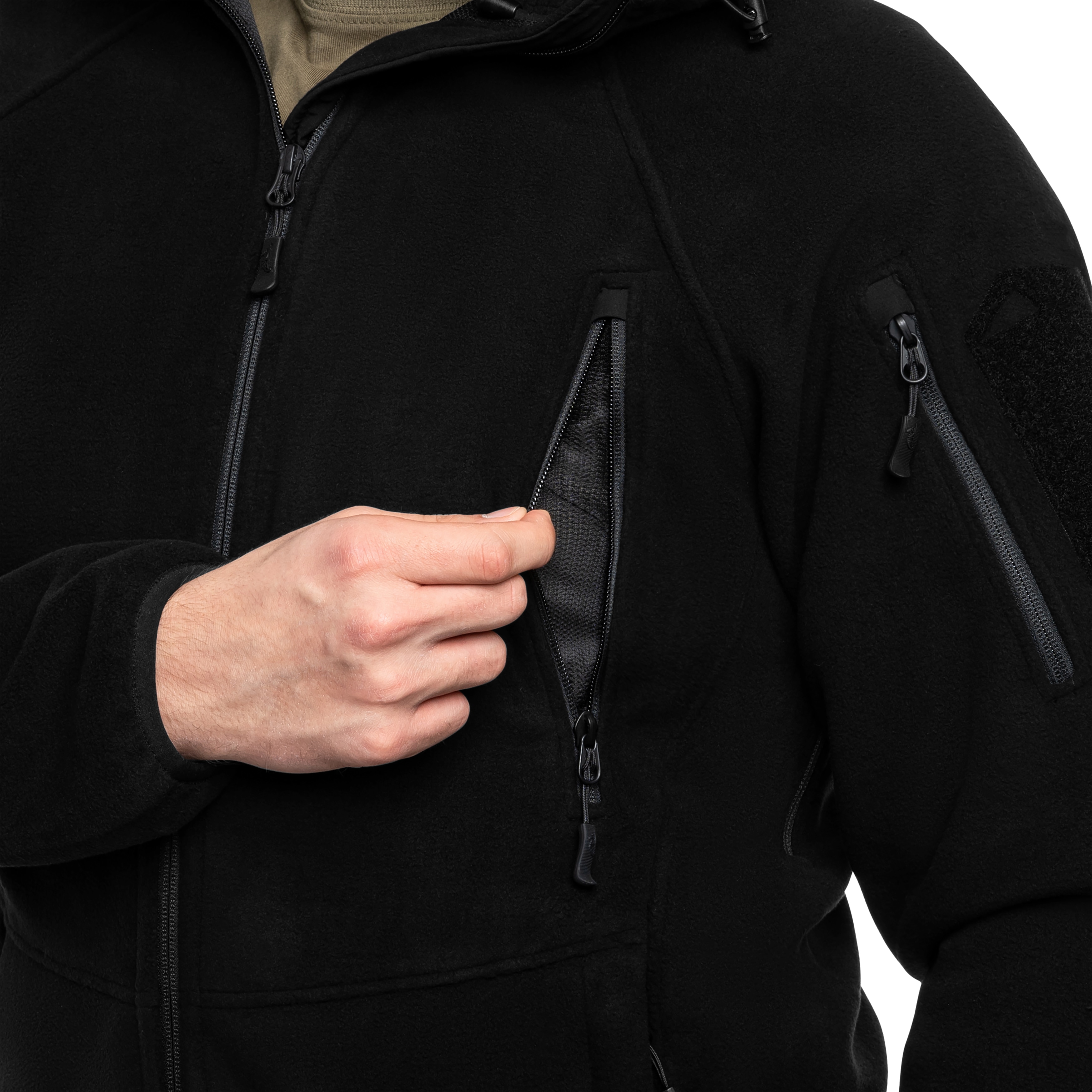 Флісова кофта Helikon Patriot Mk2 Hybrid Fleece - Black