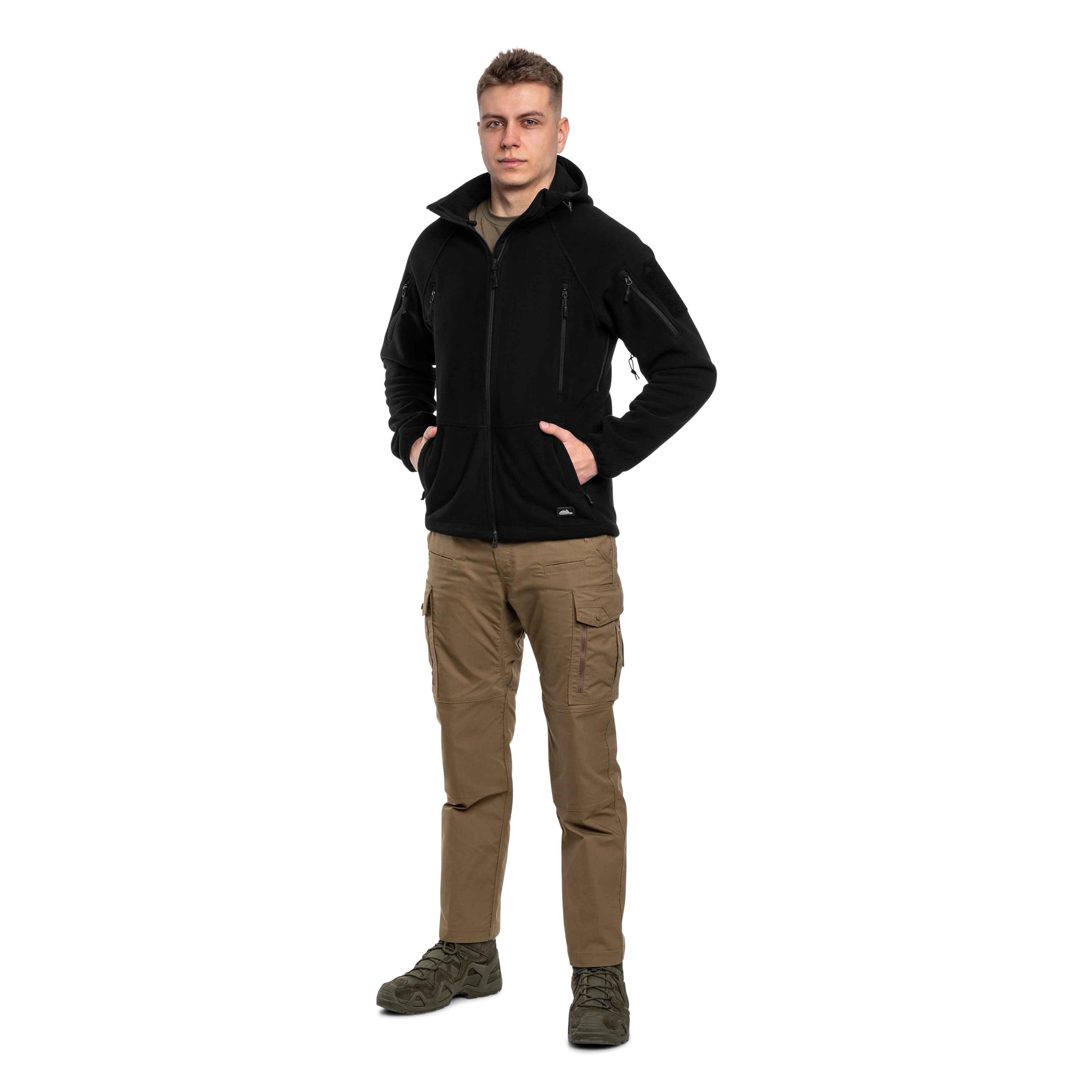 Флісова кофта Helikon Patriot Mk2 Hybrid Fleece - Black