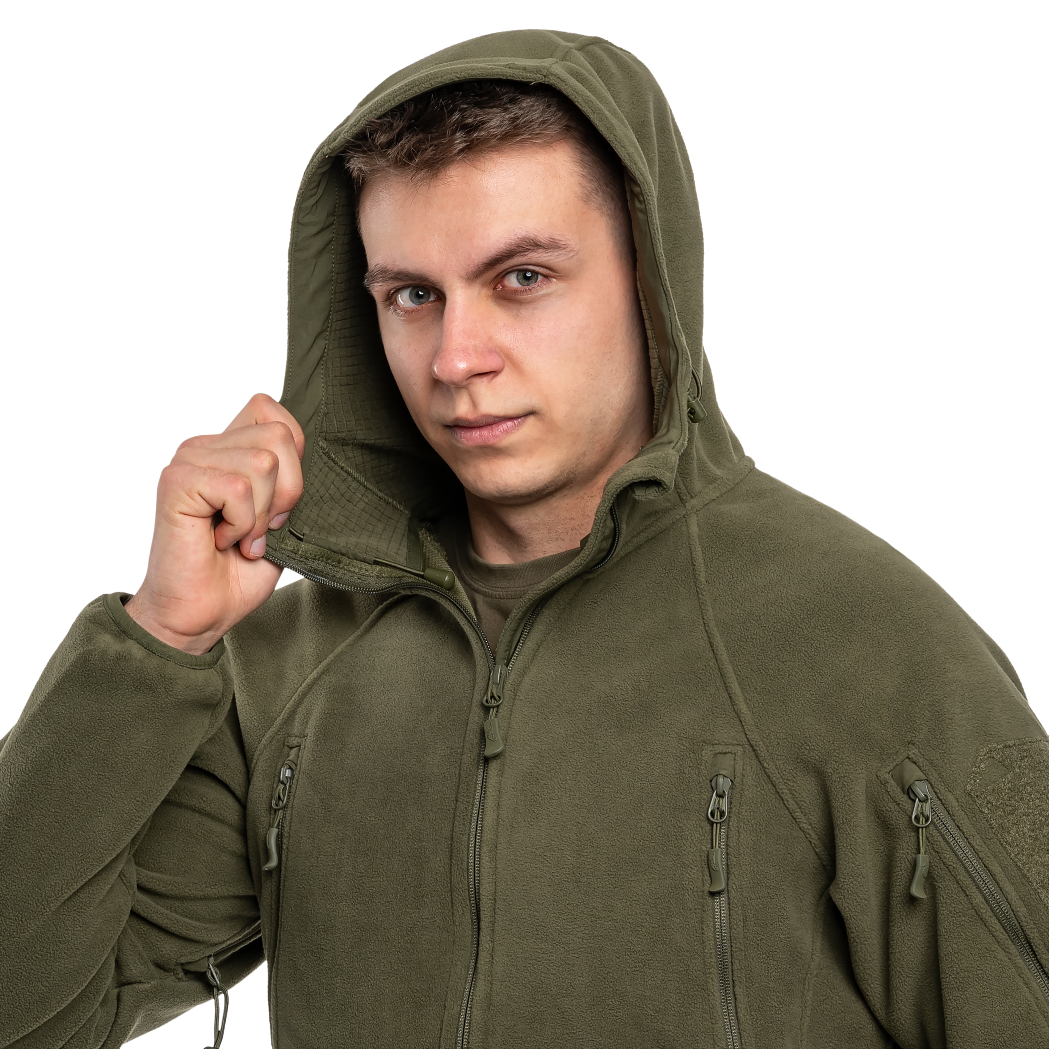 Флісова кофта Helikon Patriot Mk2 Hybrid Fleece - Olive Green