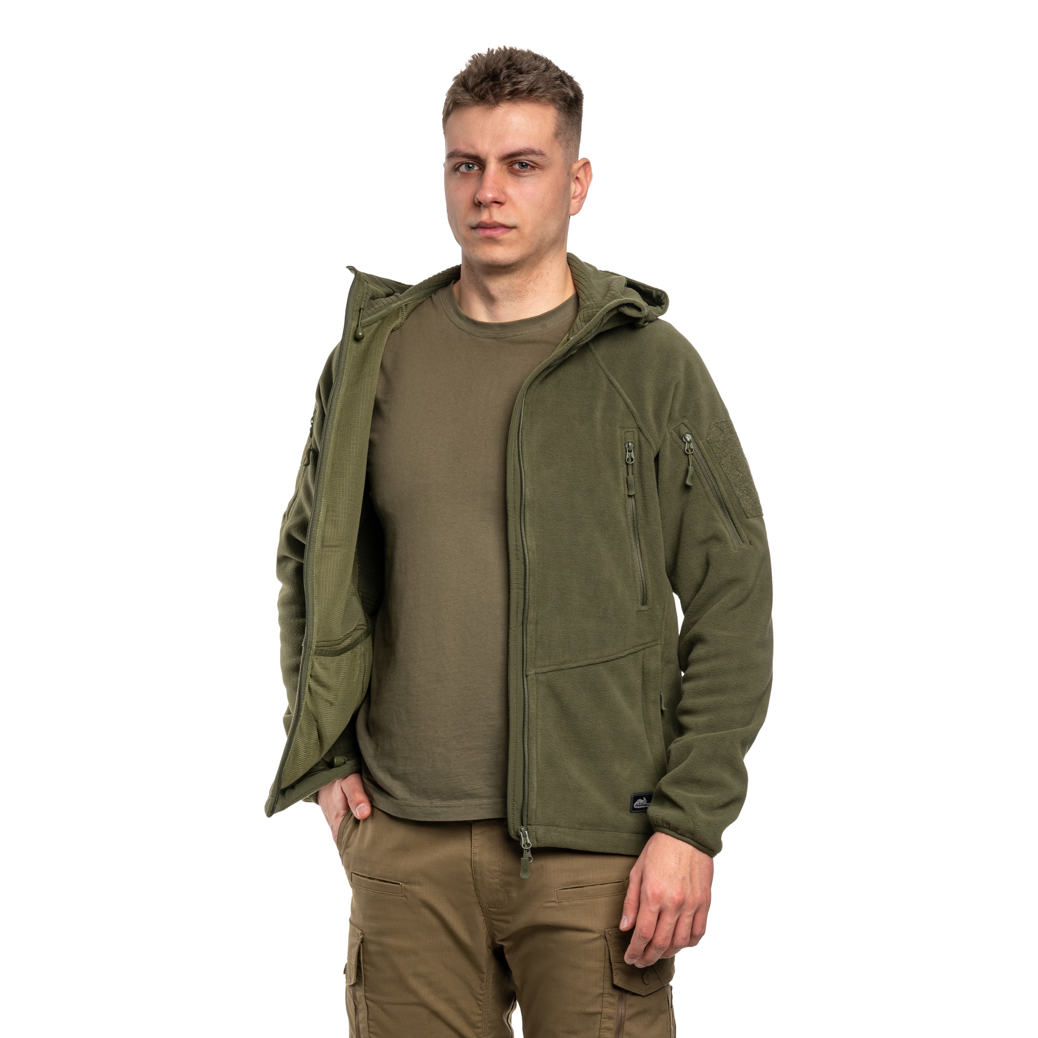 Флісова кофта Helikon Patriot Mk2 Hybrid Fleece - Olive Green