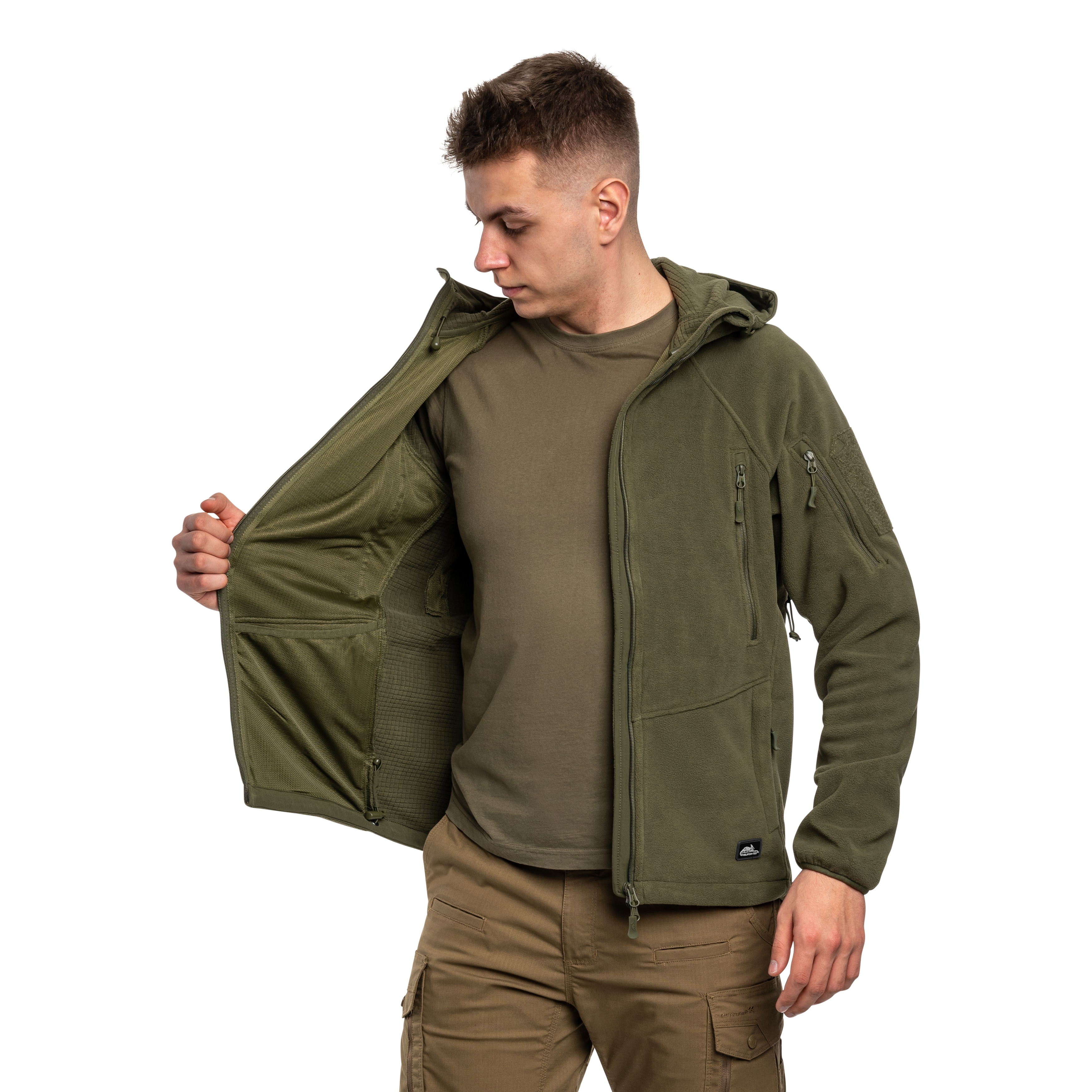 Флісова кофта Helikon Patriot Mk2 Hybrid Fleece - Olive Green