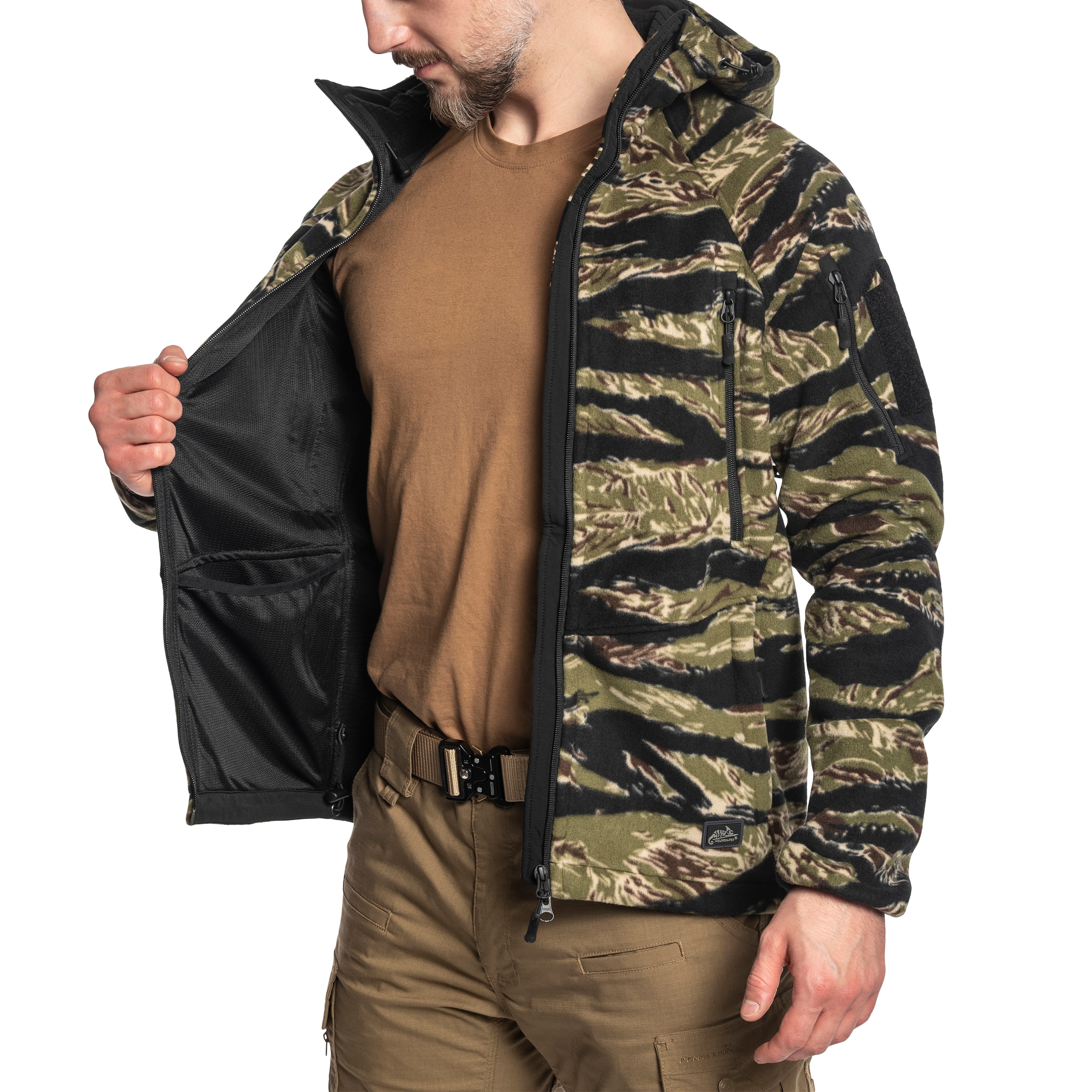 Флісова кофта Helikon Patriot Mk2 Hybrid Fleece - Tiger Stripe