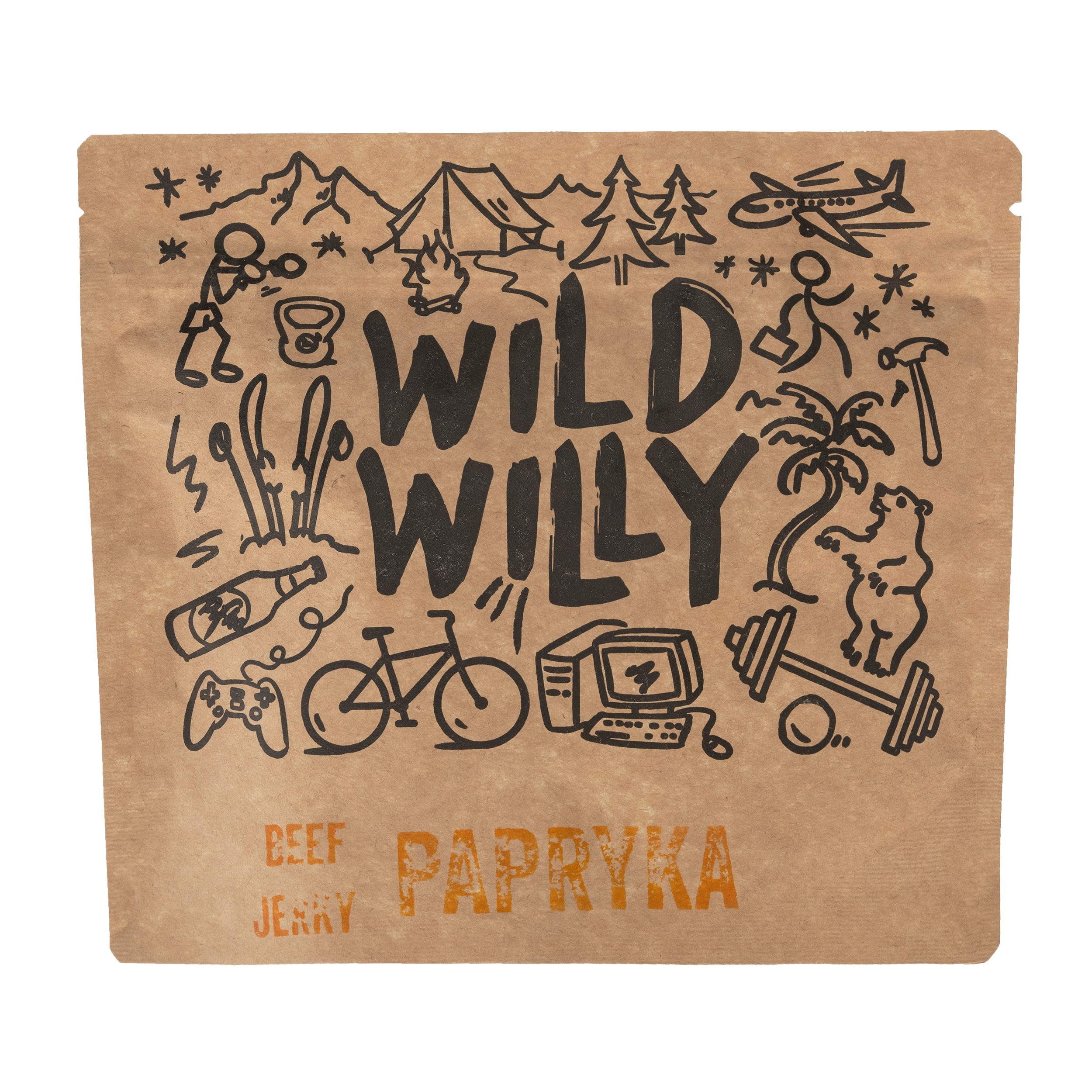 В'ялена яловичина Wild Willy Beef Jerky Паприка 100 г