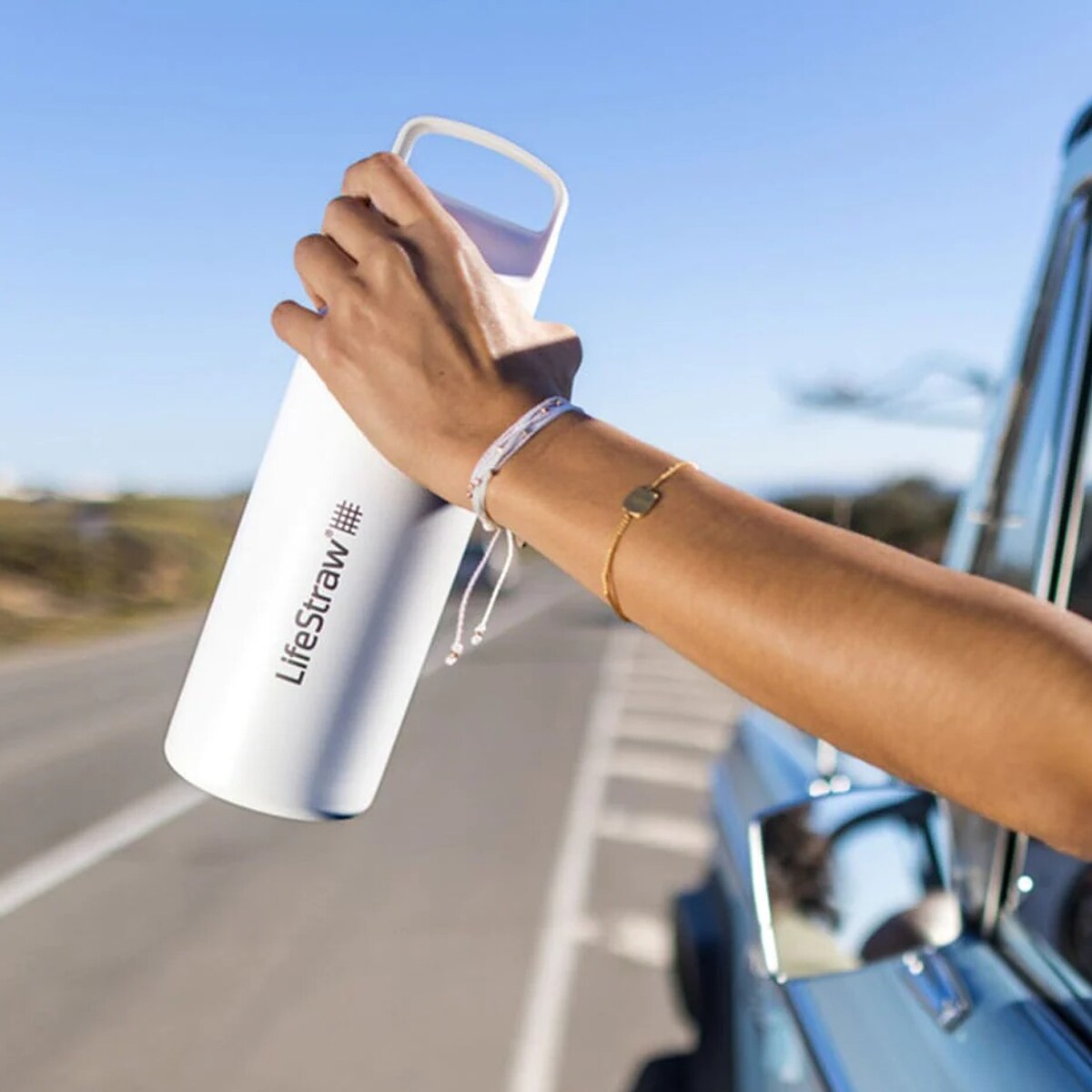 Пляшка з фільтром LifeStraw Go 2.0 Stainless Steel 700 мл - Polar White