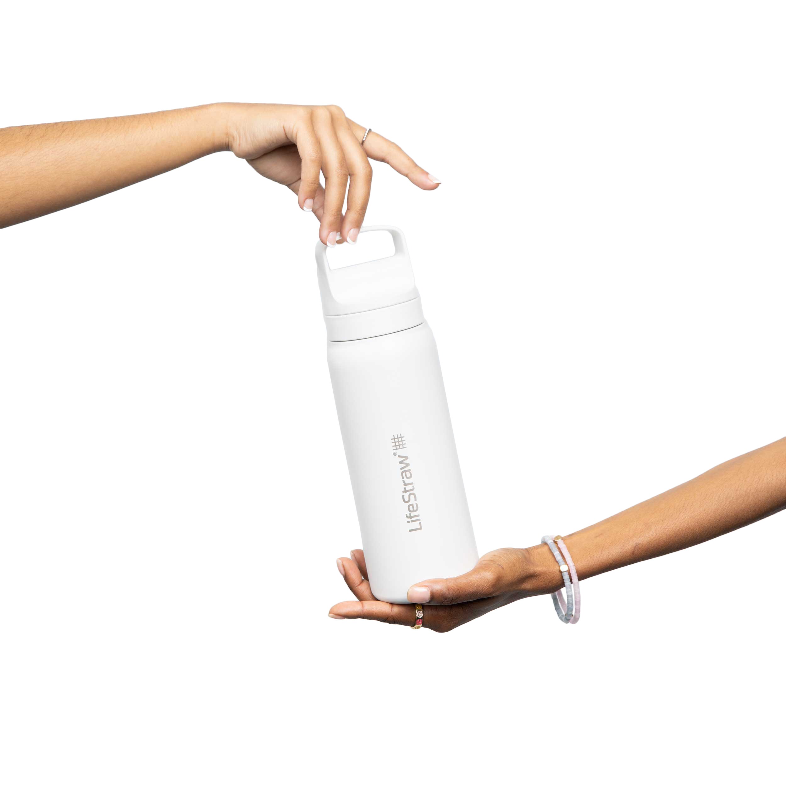 Пляшка з фільтром LifeStraw Go 2.0 Stainless Steel 700 мл - Polar White