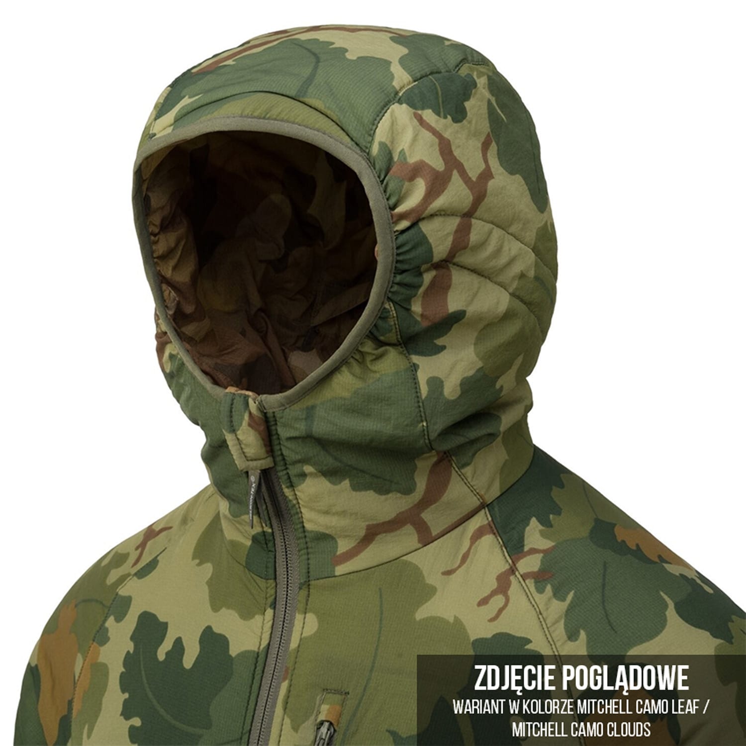 Двостороння куртка Helikon Wolfhound Hoodie - PenCott WildWood/PenCott Snowdrift