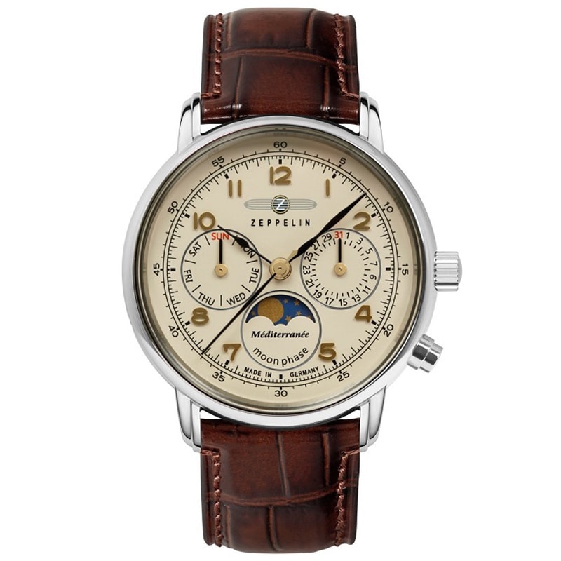 Жіночий годинник Zeppelin Mediterranee 9637-5 Quartz - Beige