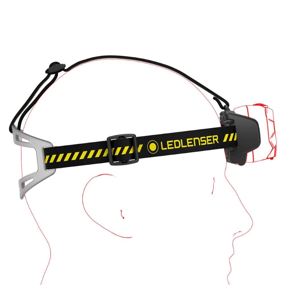 Налобний ліхтарик Ledlenser HF8R Work Black/Yellow - 1600 люменів