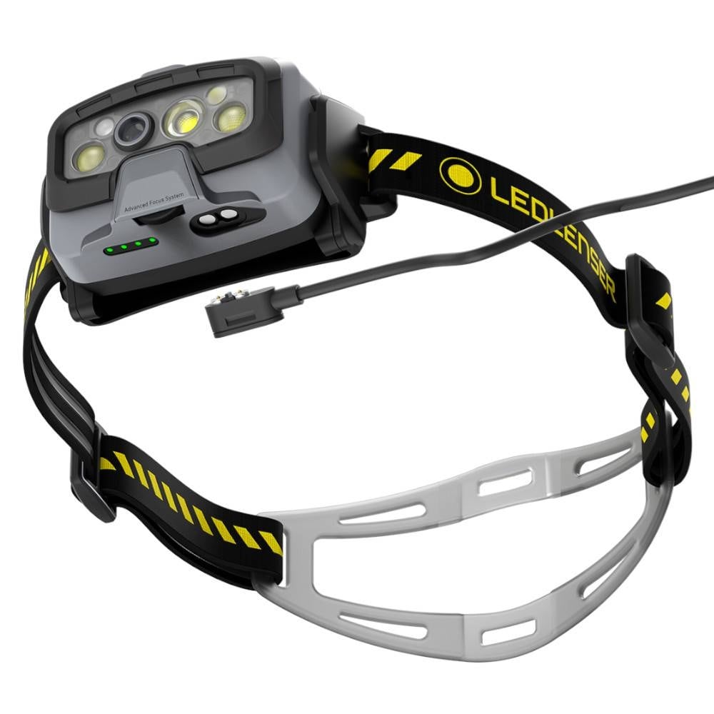 Налобний ліхтарик Ledlenser HF8R Work Black/Yellow - 1600 люменів