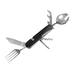 Універсальний столовий прилад Badger Outdoor Camping Steel - Black