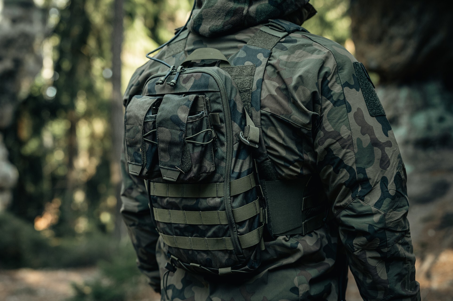 Модульна плитоноска Helikon-Tex Guardian Military Set wz.93 Pantera PL Woodland - для плит M