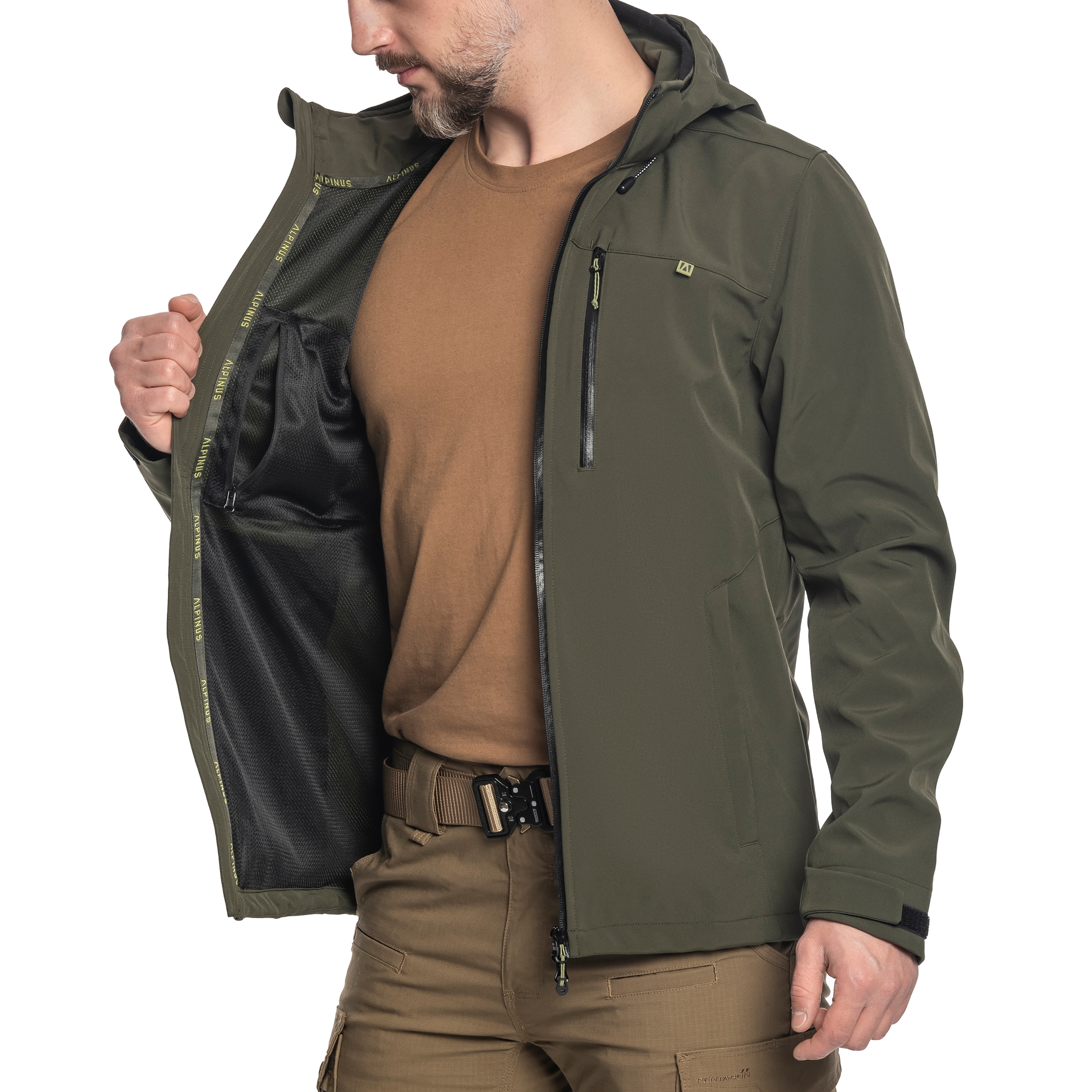 Куртка Alpinus Softshell Roignais - Оливкова