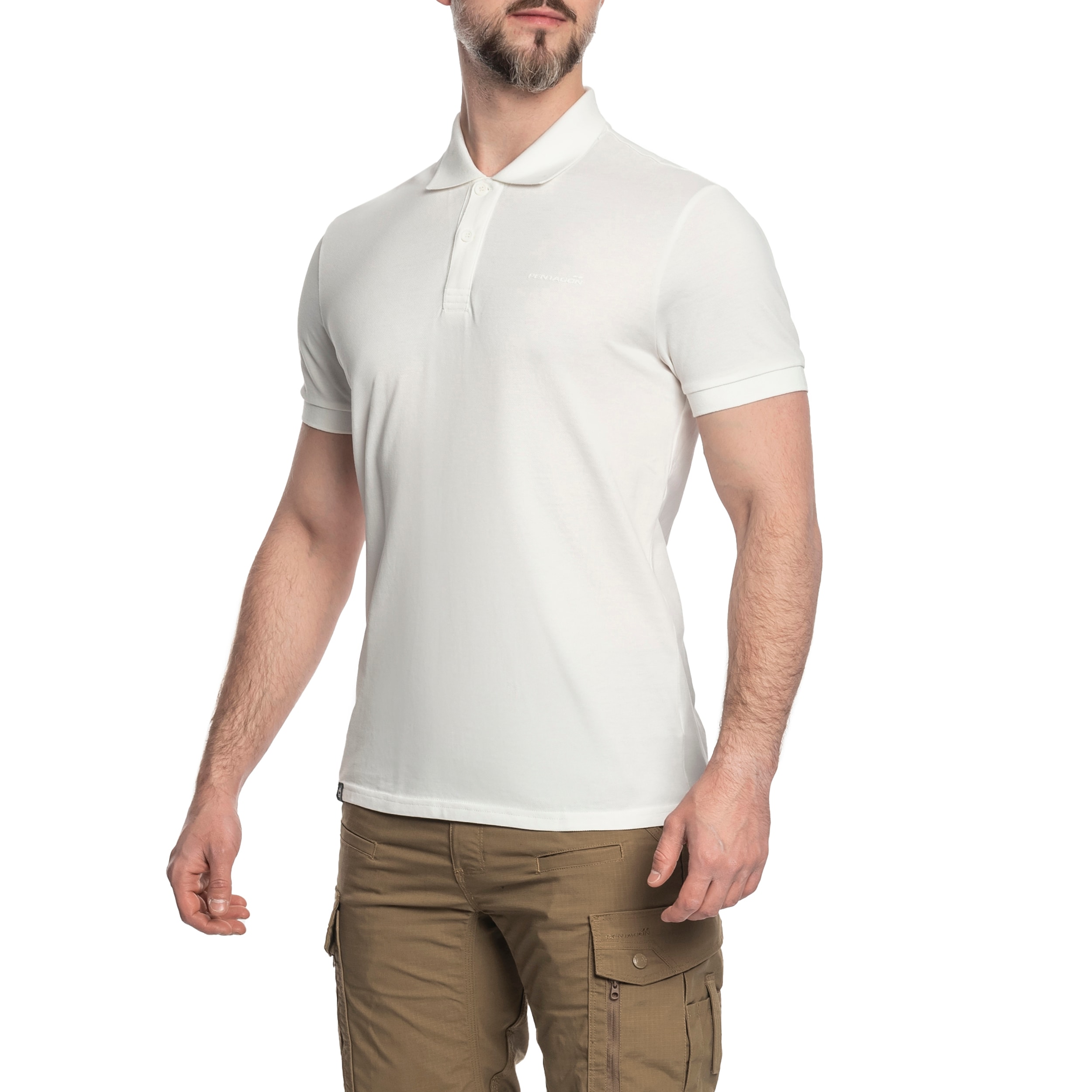 Футболка поло Pentagon Moth Piquet - White