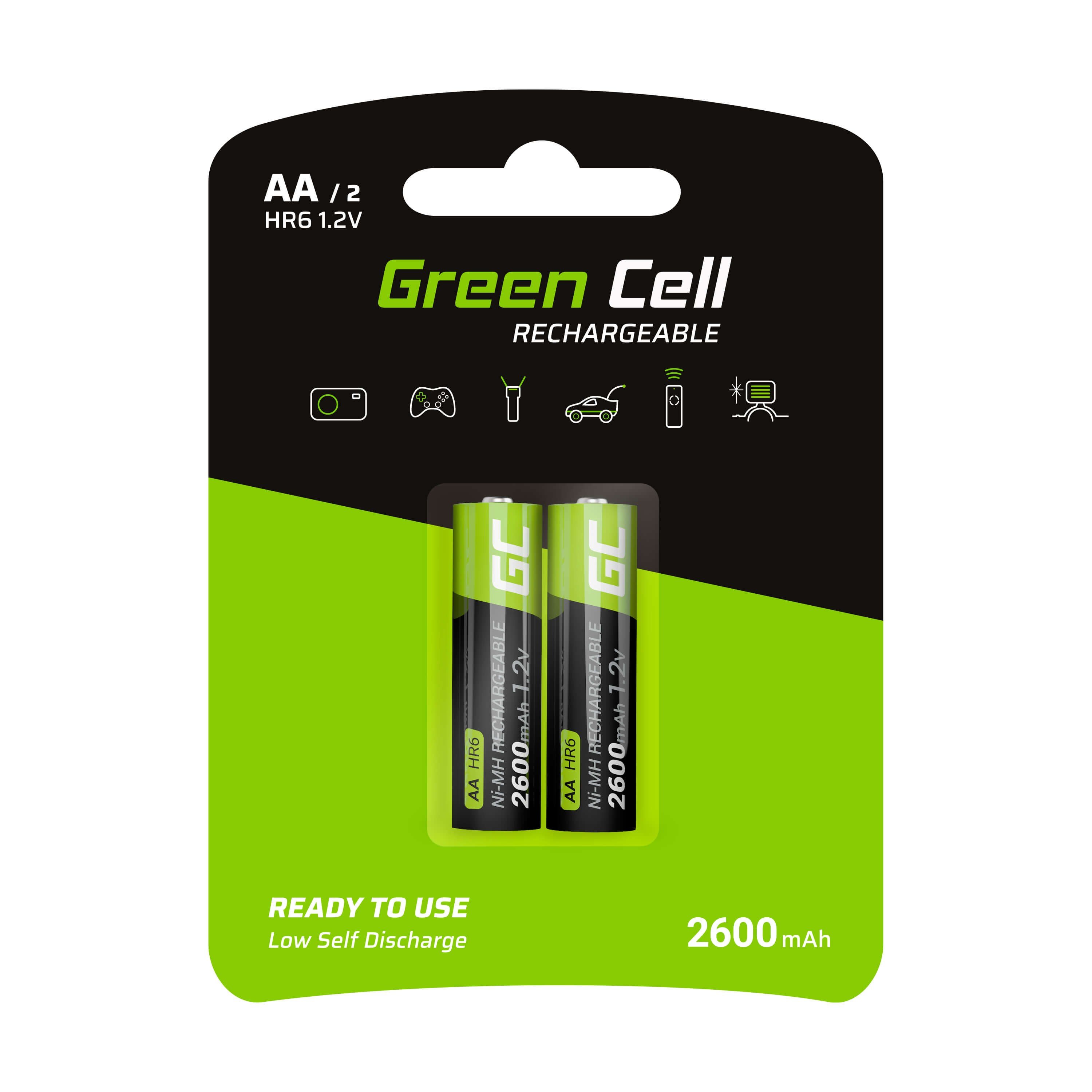 Акумулятор Green Cell HR6/AA 2600 мАг - 2 шт.