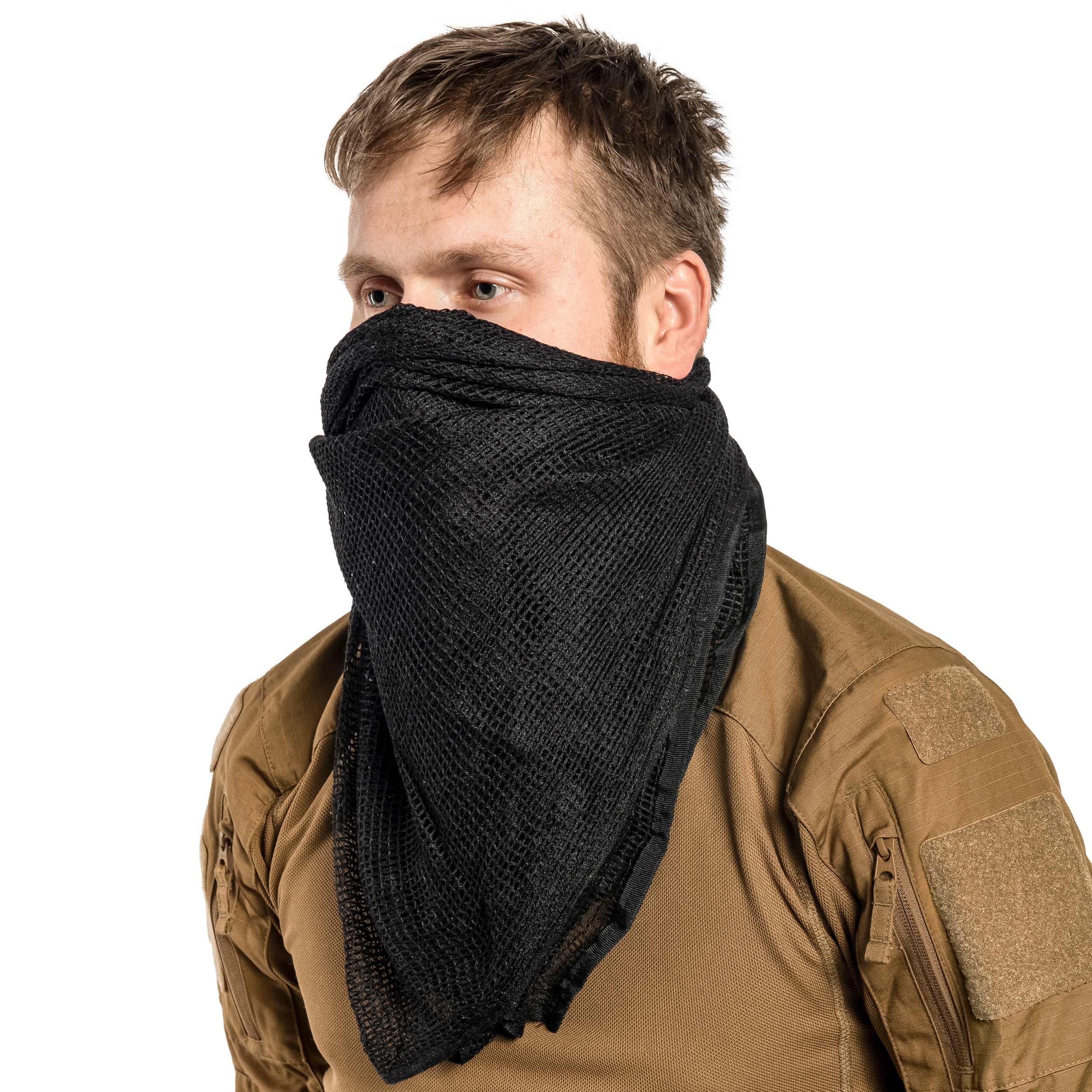 Персональна маскувальна сітка Brandit Commando Net Scarf - Black