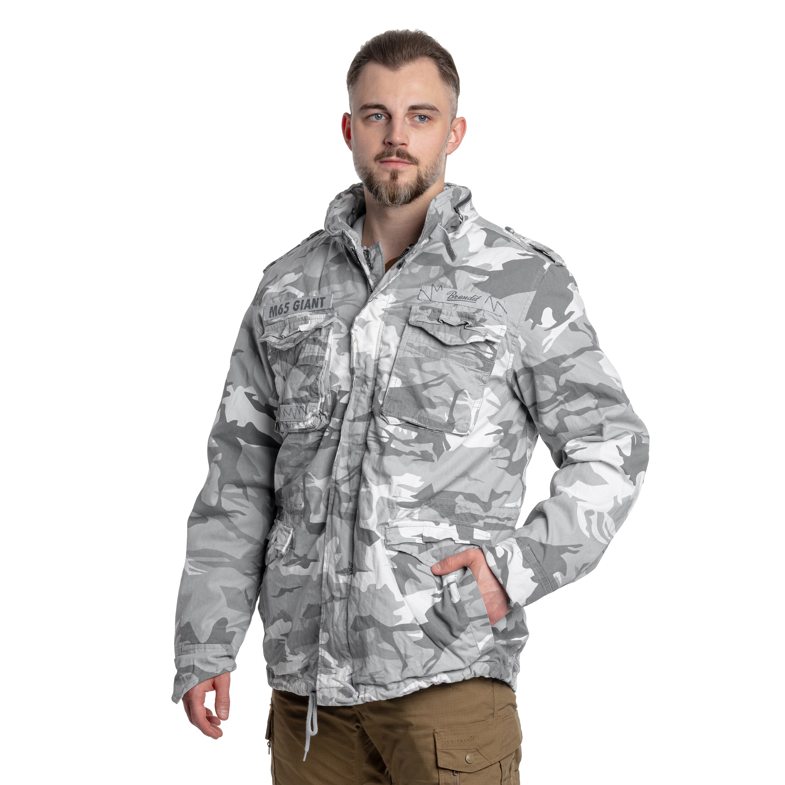 Куртка Brandit M65 Giant - Blizzard Camo
