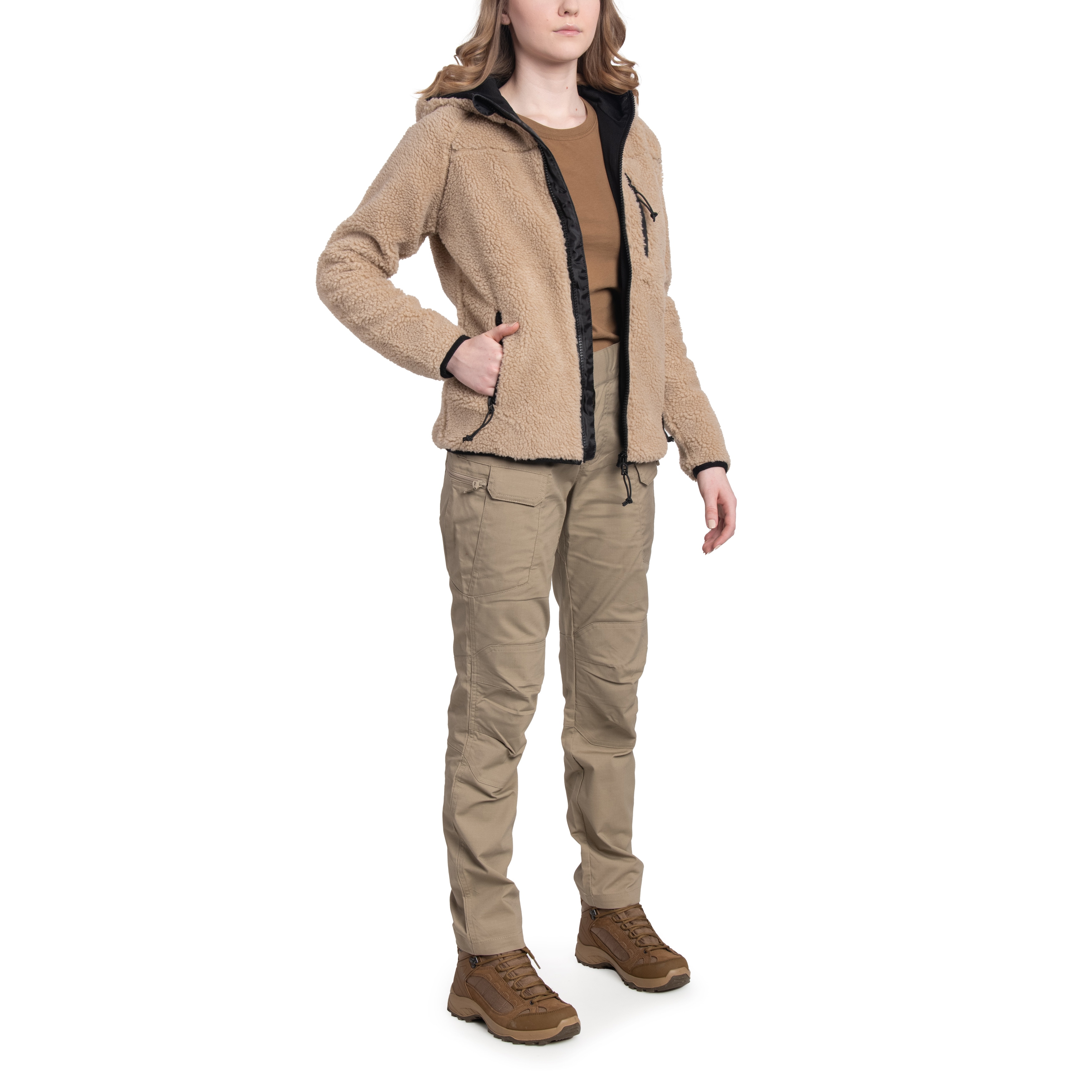 Жіноча куртка Brandit Teddyfleece Jacket - Coyote