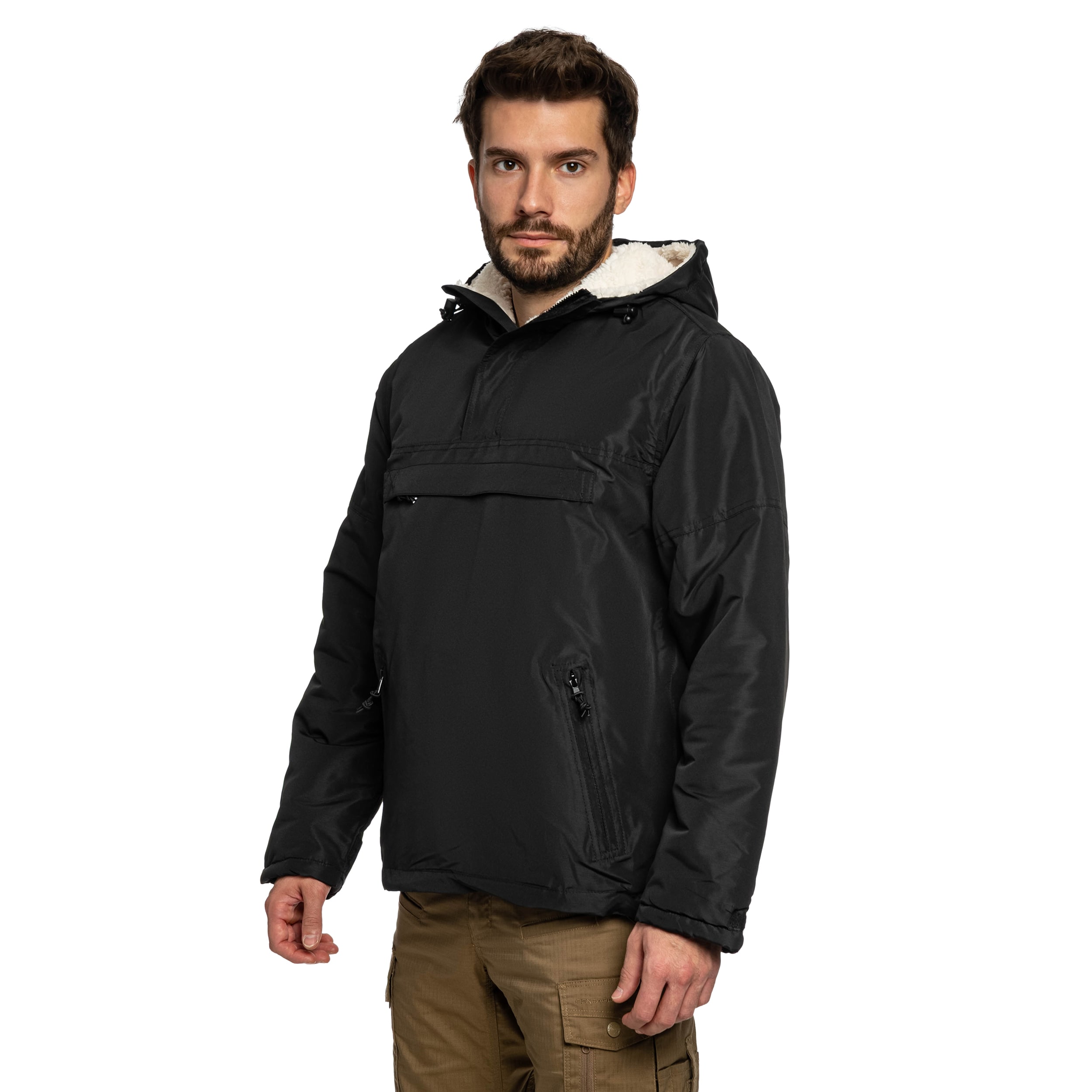 Куртка Brandit Sherpa Windbreaker - Black