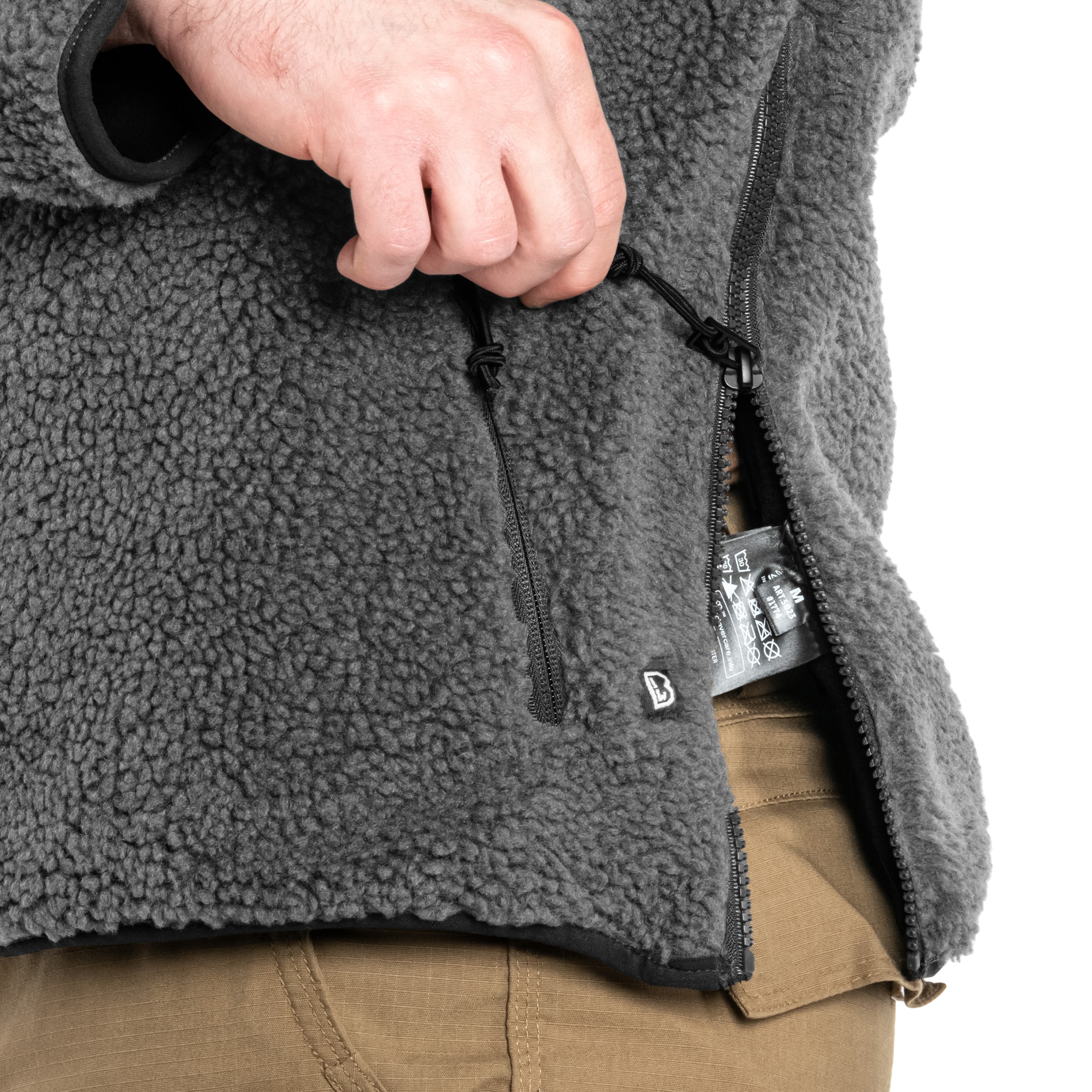 Флісова кофта Brandit Teddyfleece Worker Pullover - Anthracite