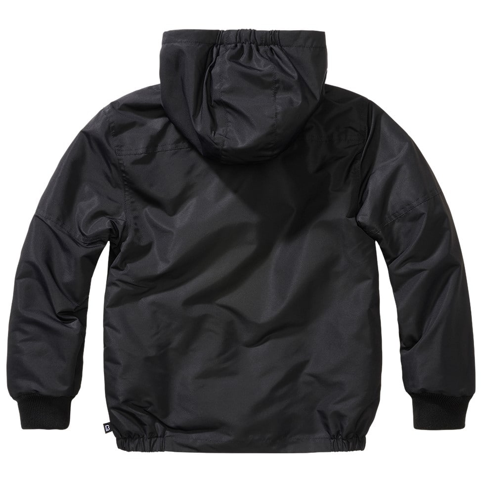 Дитяча куртка Brandit Windbreaker Frontzip - Black
