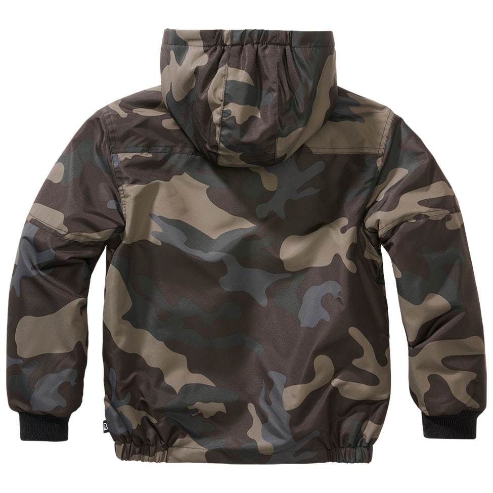 Дитяча куртка Brandit Windbreaker Frontzip - Dark Camo