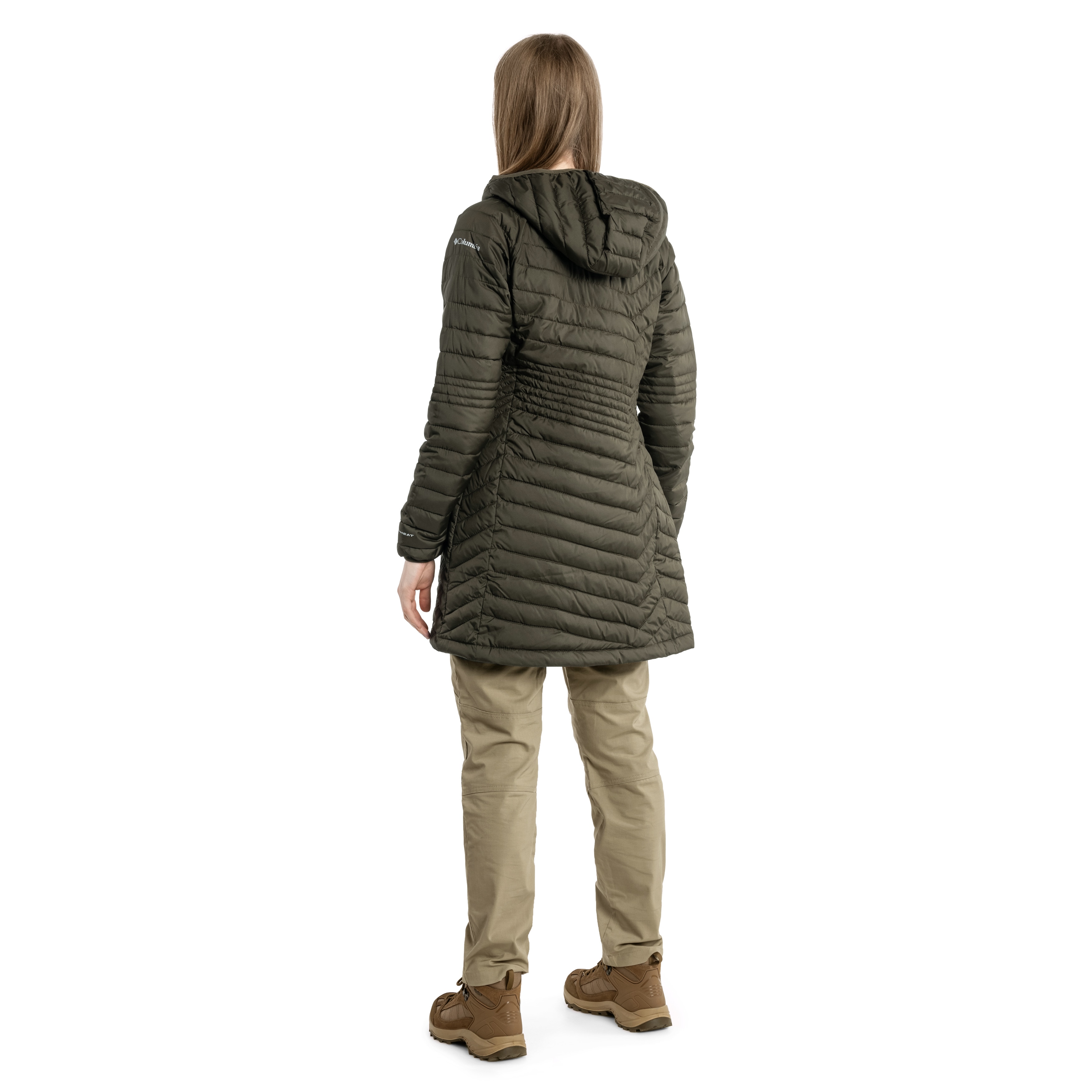 Жіноча куртка Columbia Powder Lite Mid Jacket - Olive Green