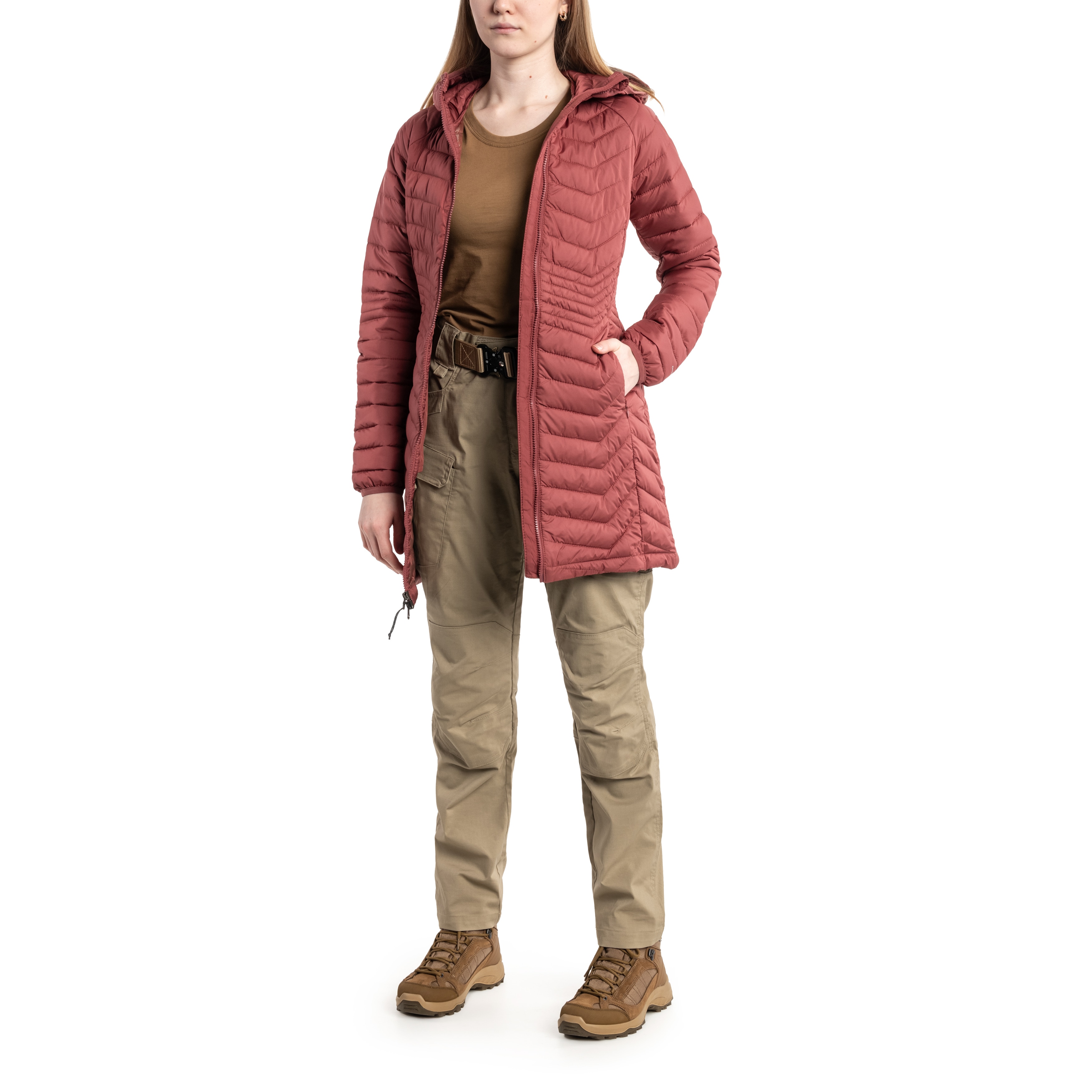 Жіноча куртка Columbia Powder Lite Mid Jacket - Beetroot