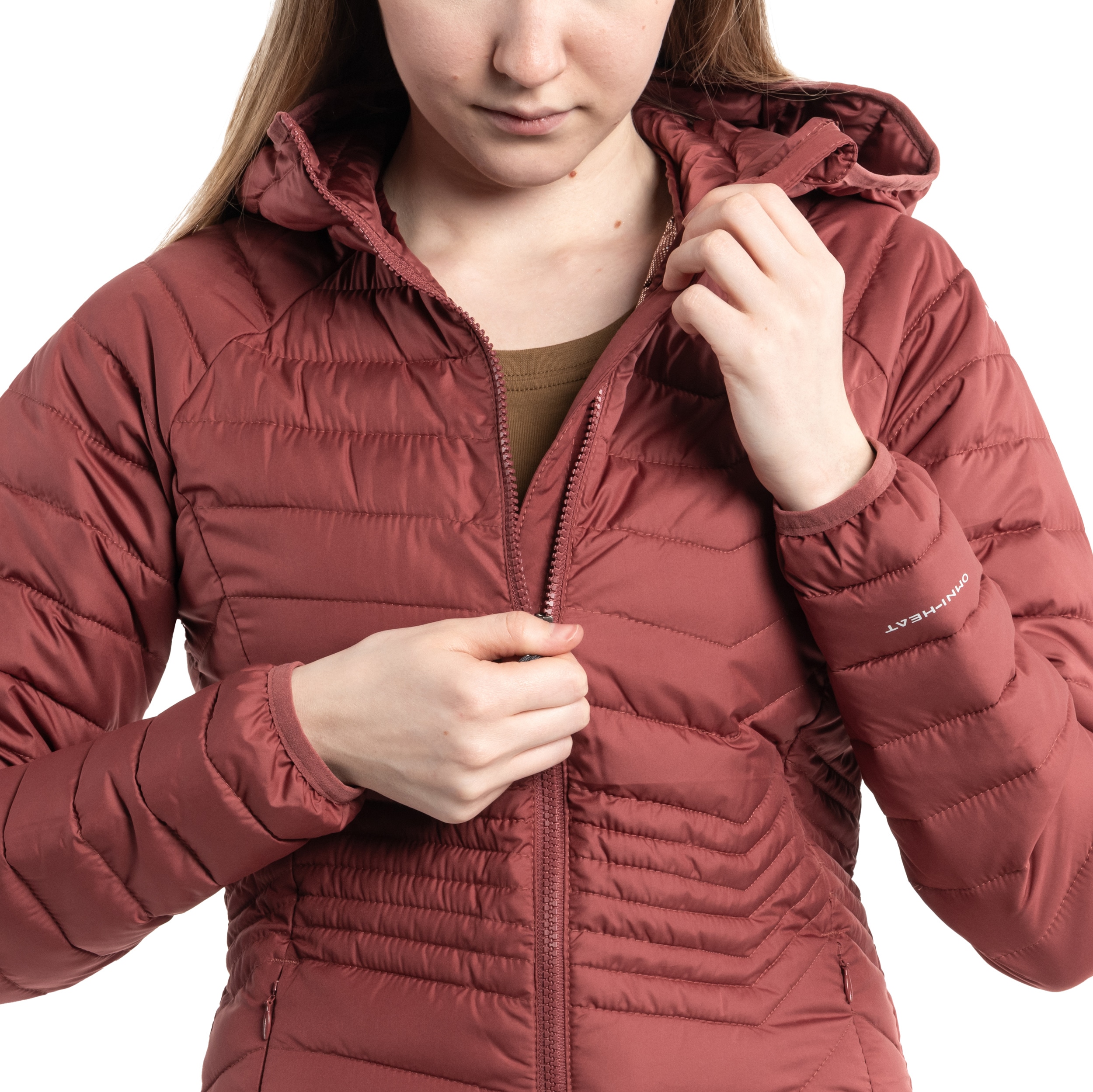 Жіноча куртка Columbia Powder Lite Mid Jacket - Beetroot