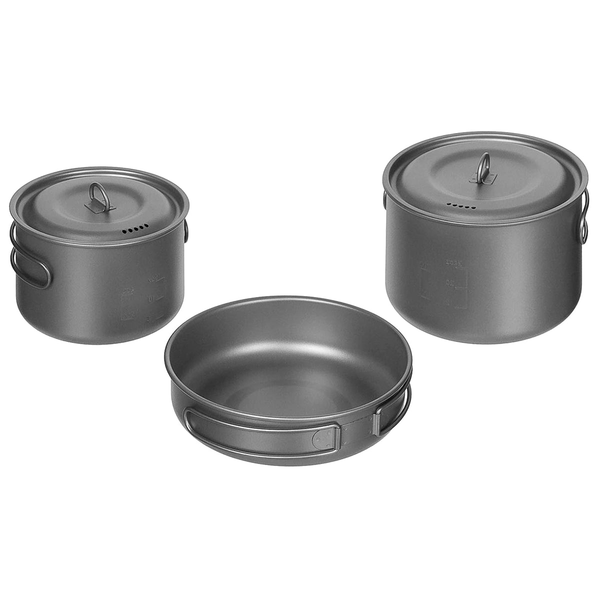 Титановий набір туристичного посуду MFH Fox Outdoor 5-компонентний